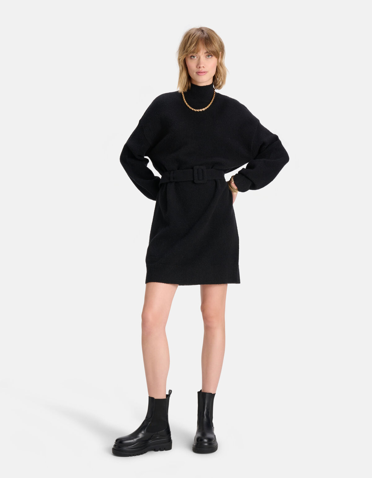 Gewellte Chelsea Boots Schwarz SHOEBY SHOES