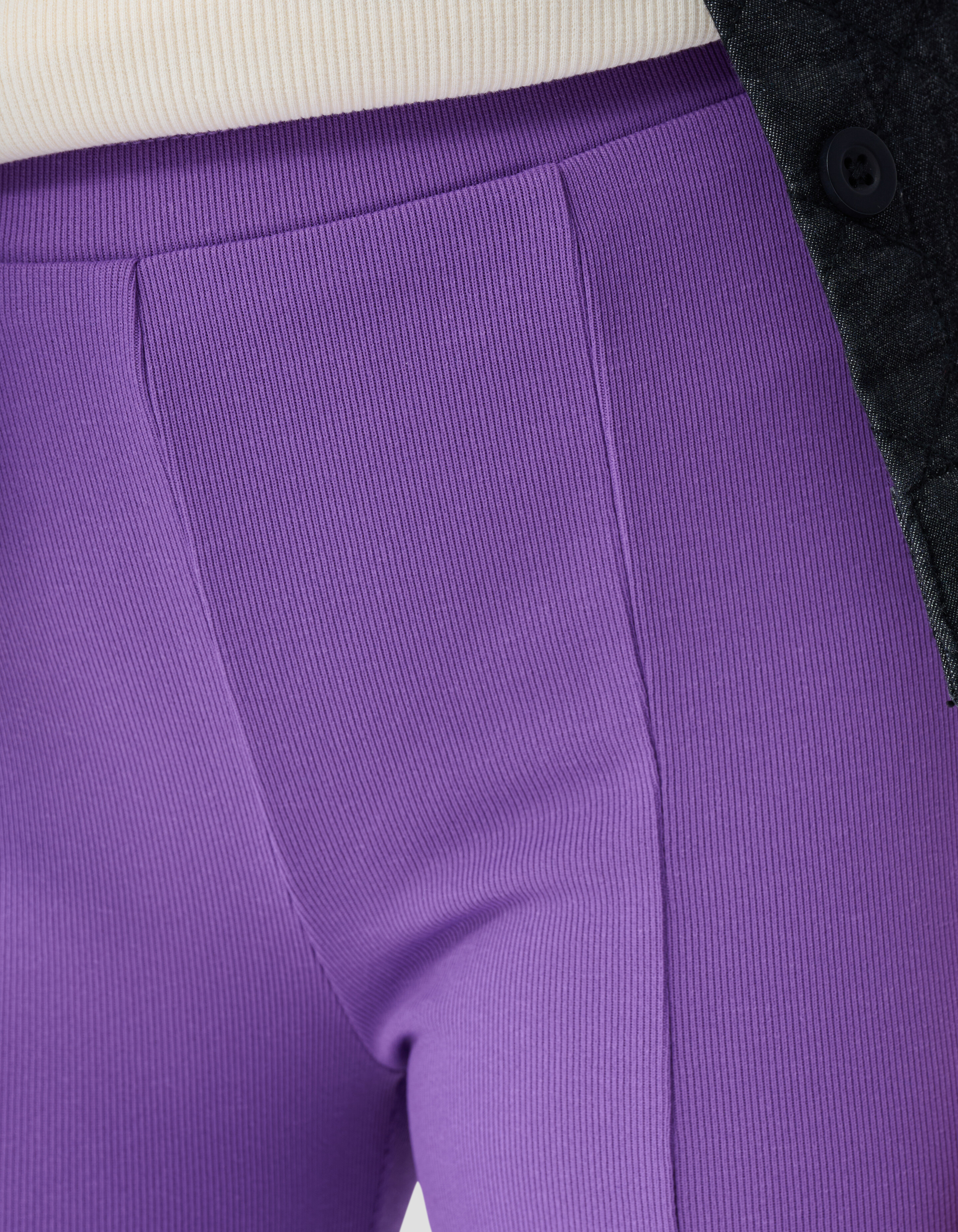 Ausgestellte Rippen-Leggings Lila SHOEBY GIRLS