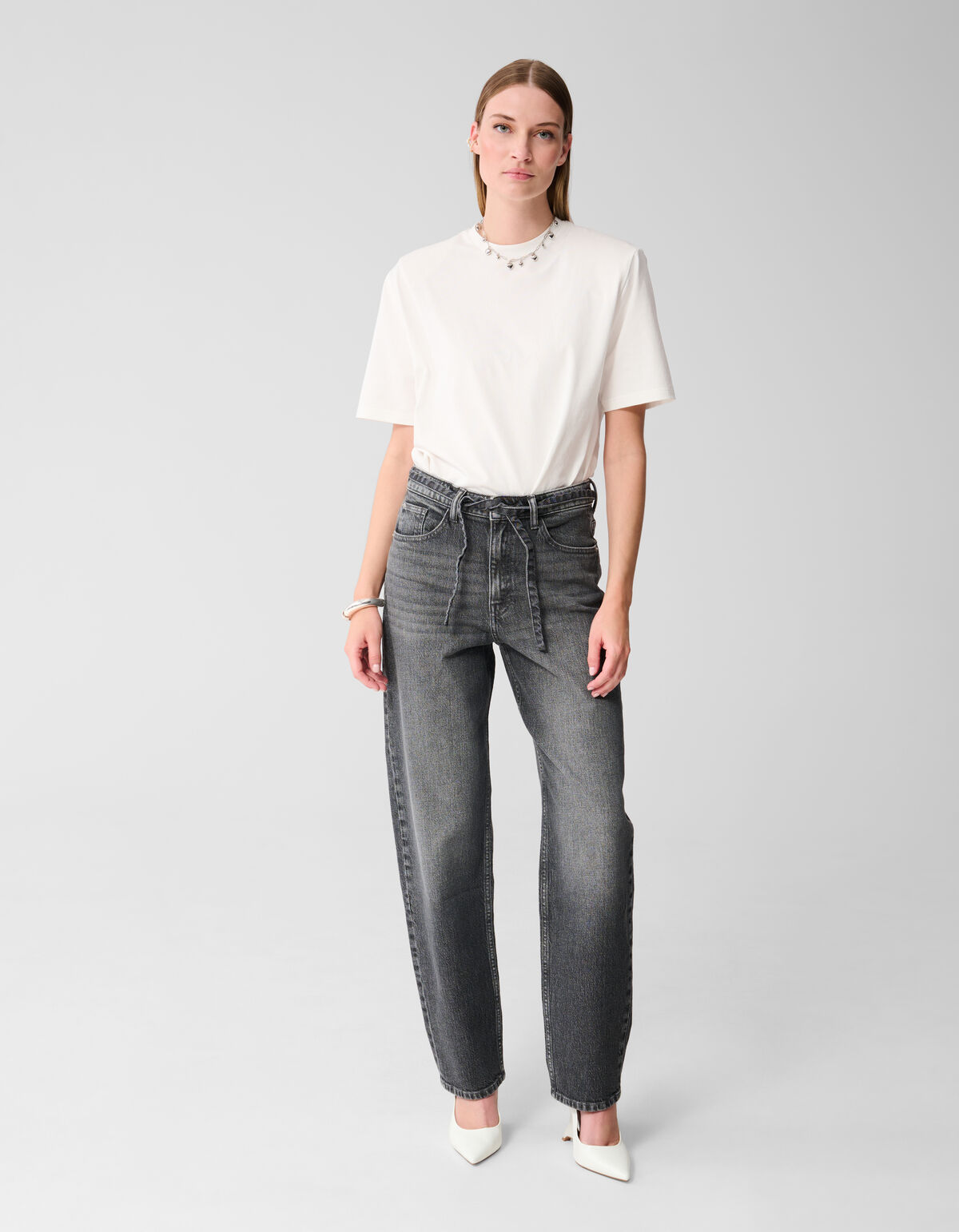 Balloon Fit Jeans Grau SHOEBY WOMEN