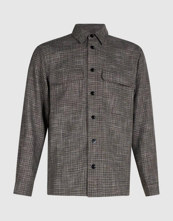 Kariertes Overshirt Grau SHOEBY MEN