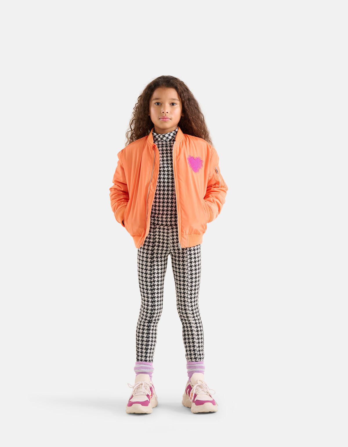 Leggings mit Pied de Poule Druck SHOEBY GIRLS