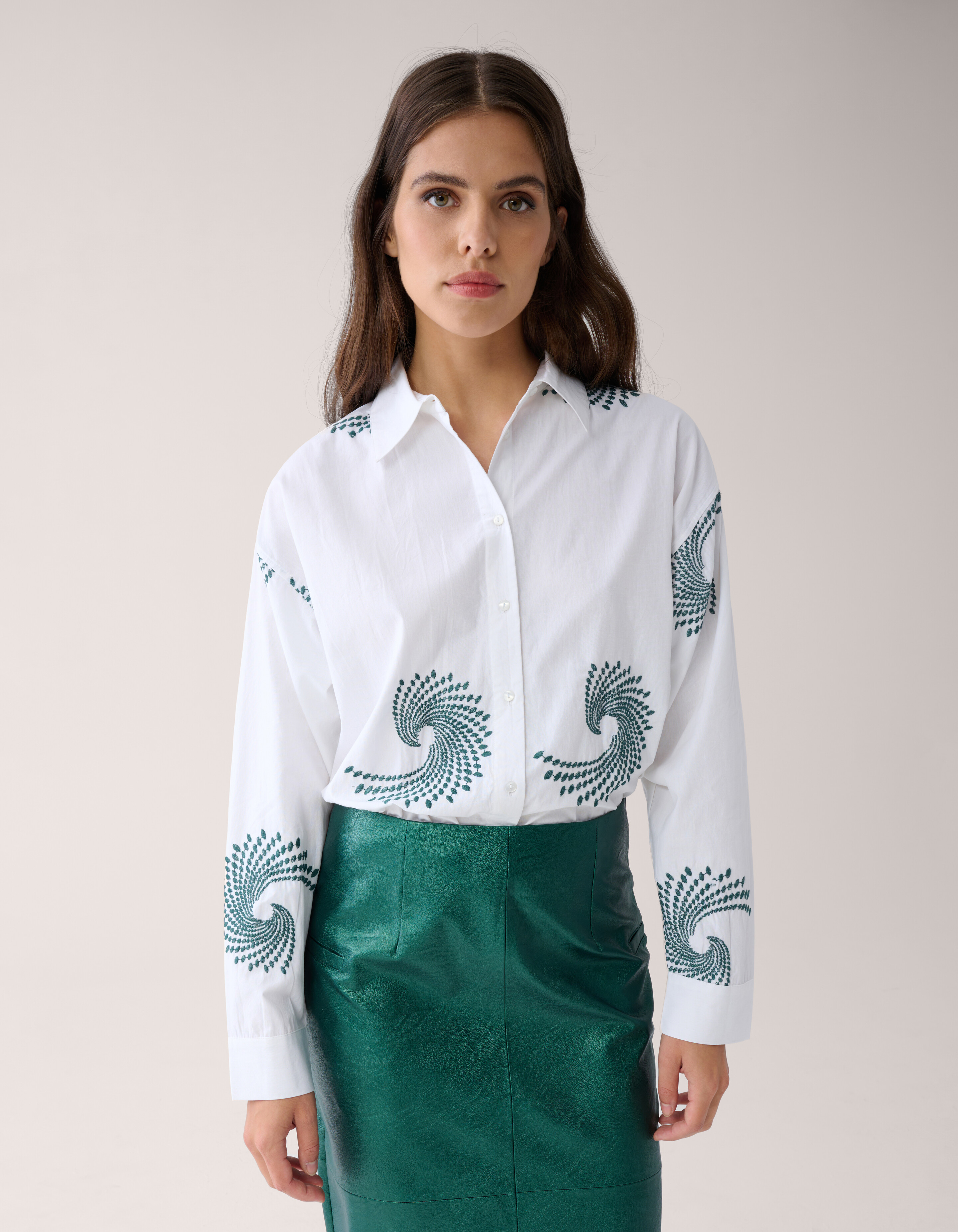 Gestickte Bluse Weiß von Mieke SHOEBY WOMEN