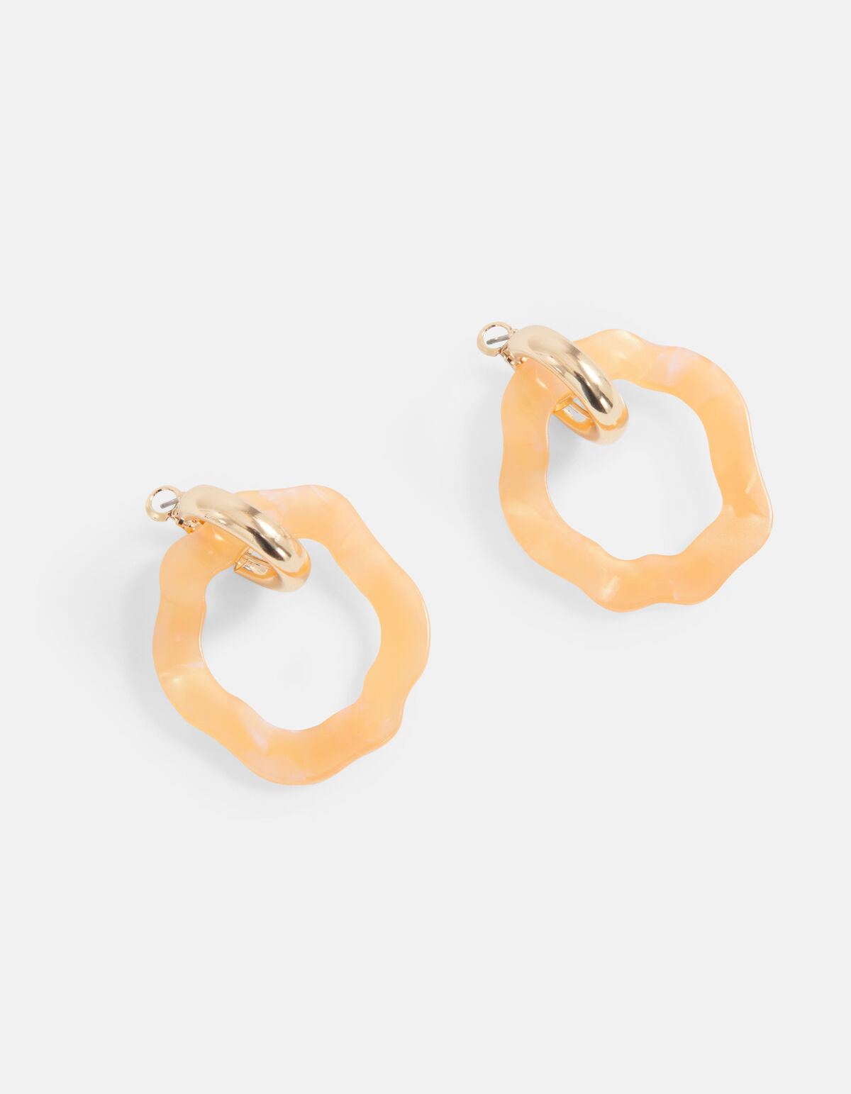 Blumen-Ohrringe Orange SHOEBY ACCESSOIRES