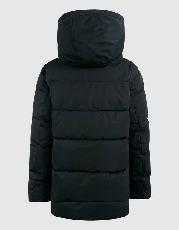 Lange Pufferjacke Schwarz SHOEBY BOYS