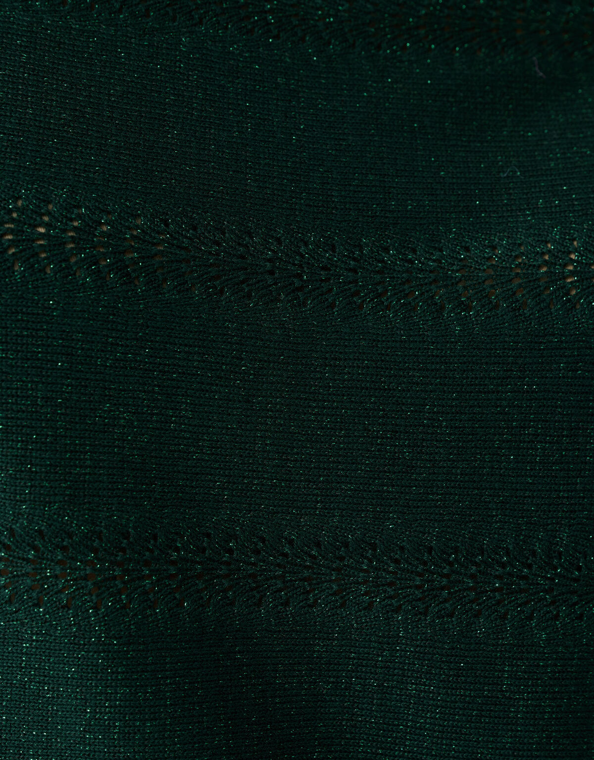Glitzer Fledermausärmel Pullover Dunkelgrün SHOEBY WOMEN