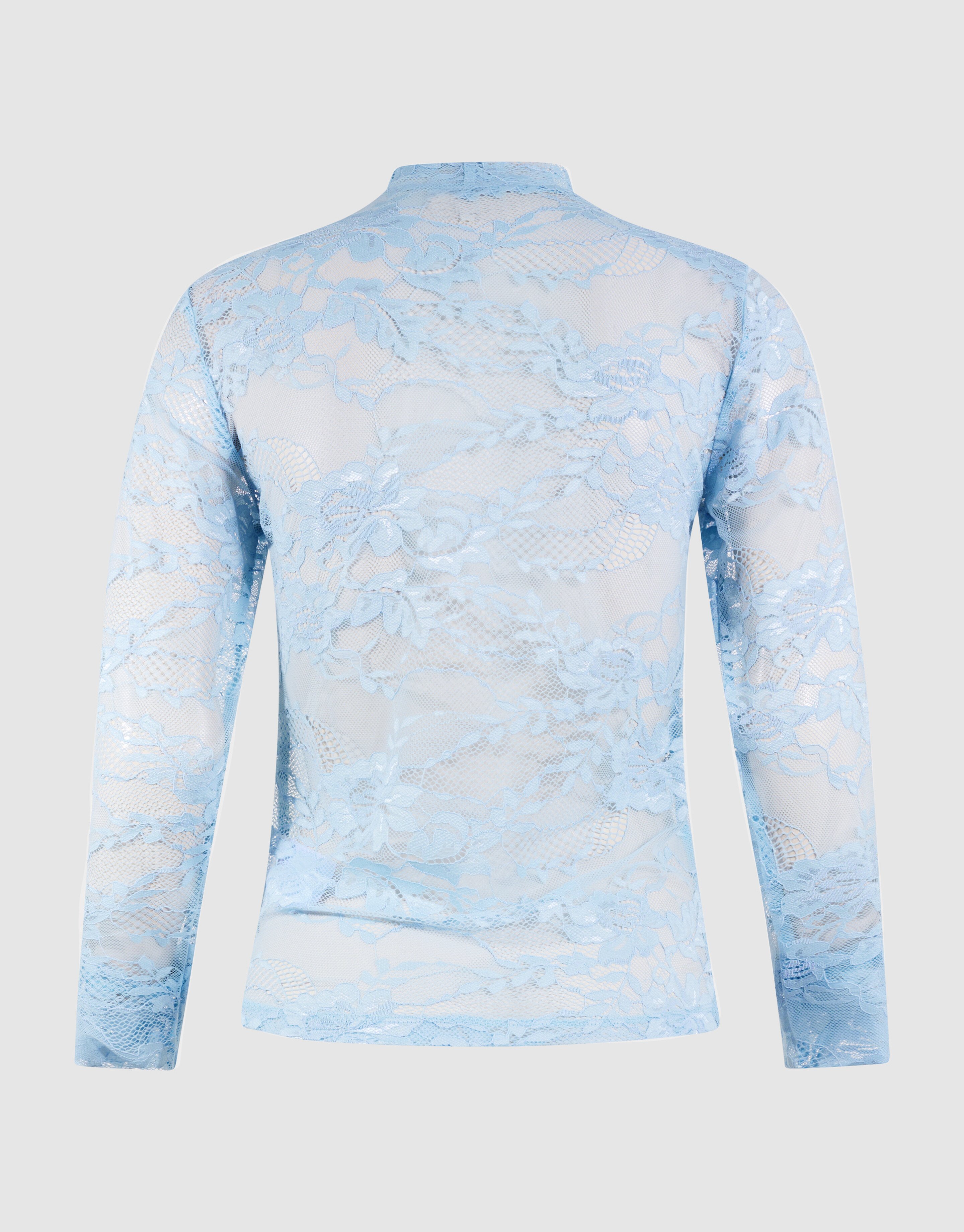 Flower-Spitzen-Top Hellblau SHOEBY WOMEN