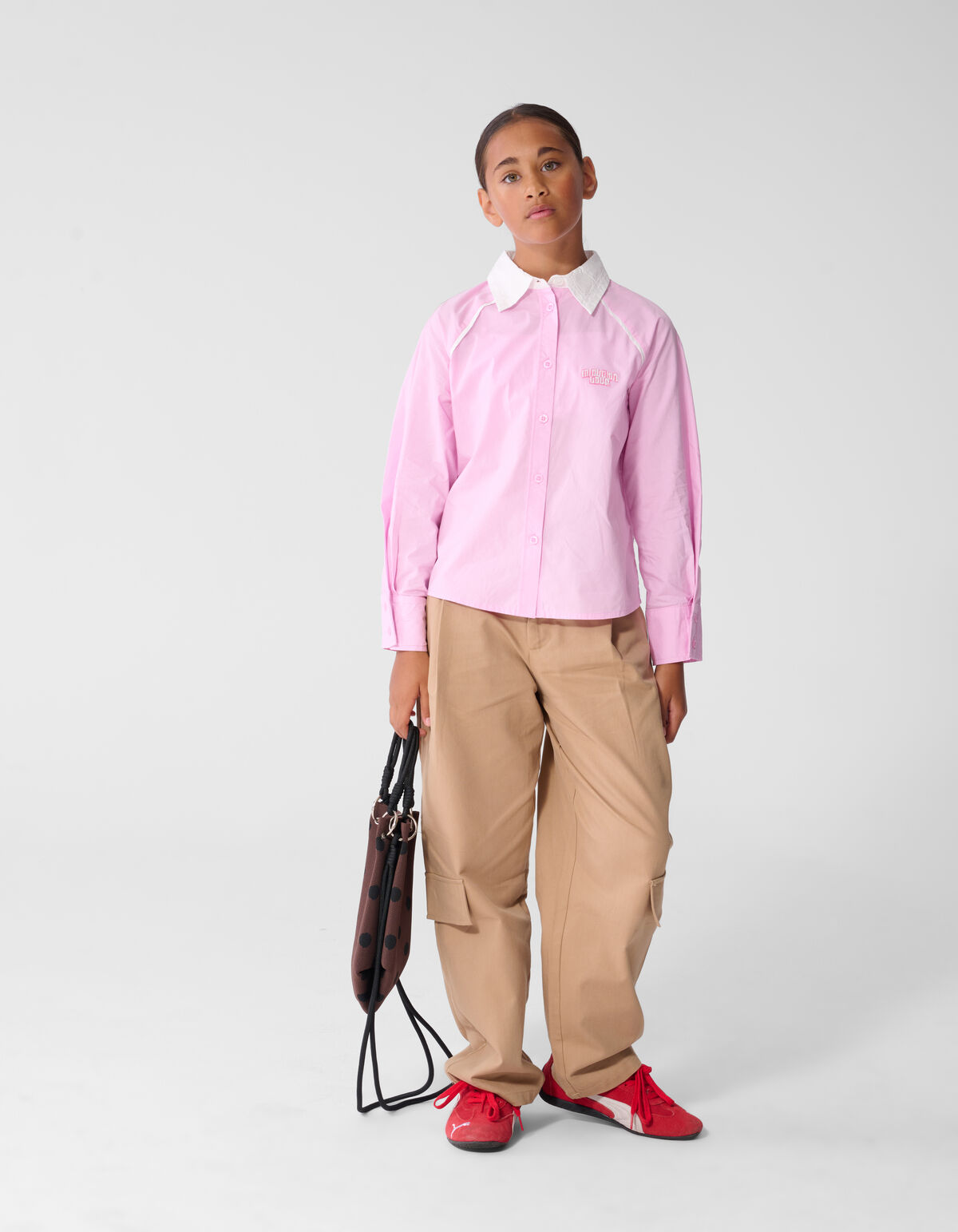 Piping Bluse Hellrosa SHOEBY GIRLS