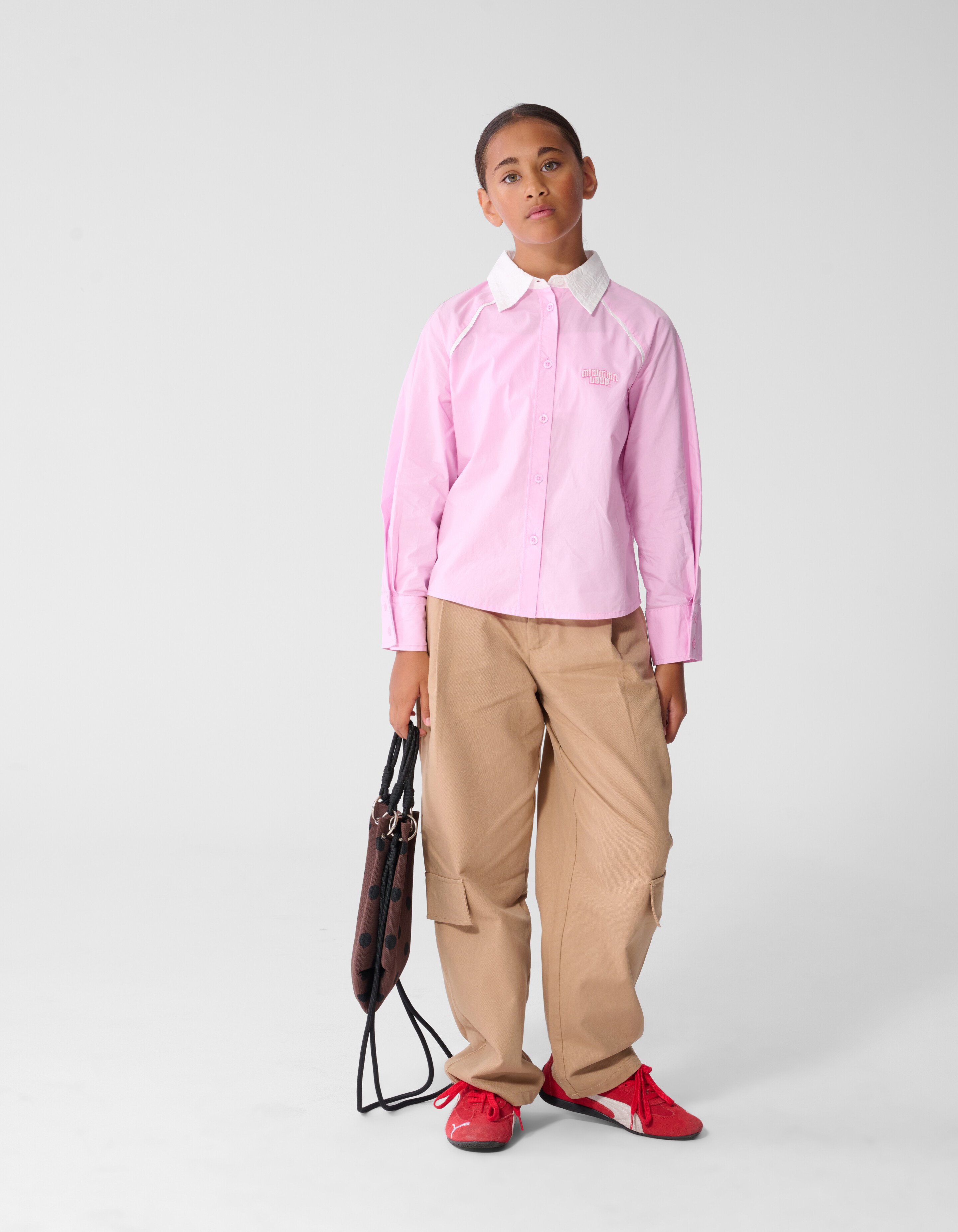 Piping Bluse Hellrosa SHOEBY GIRLS