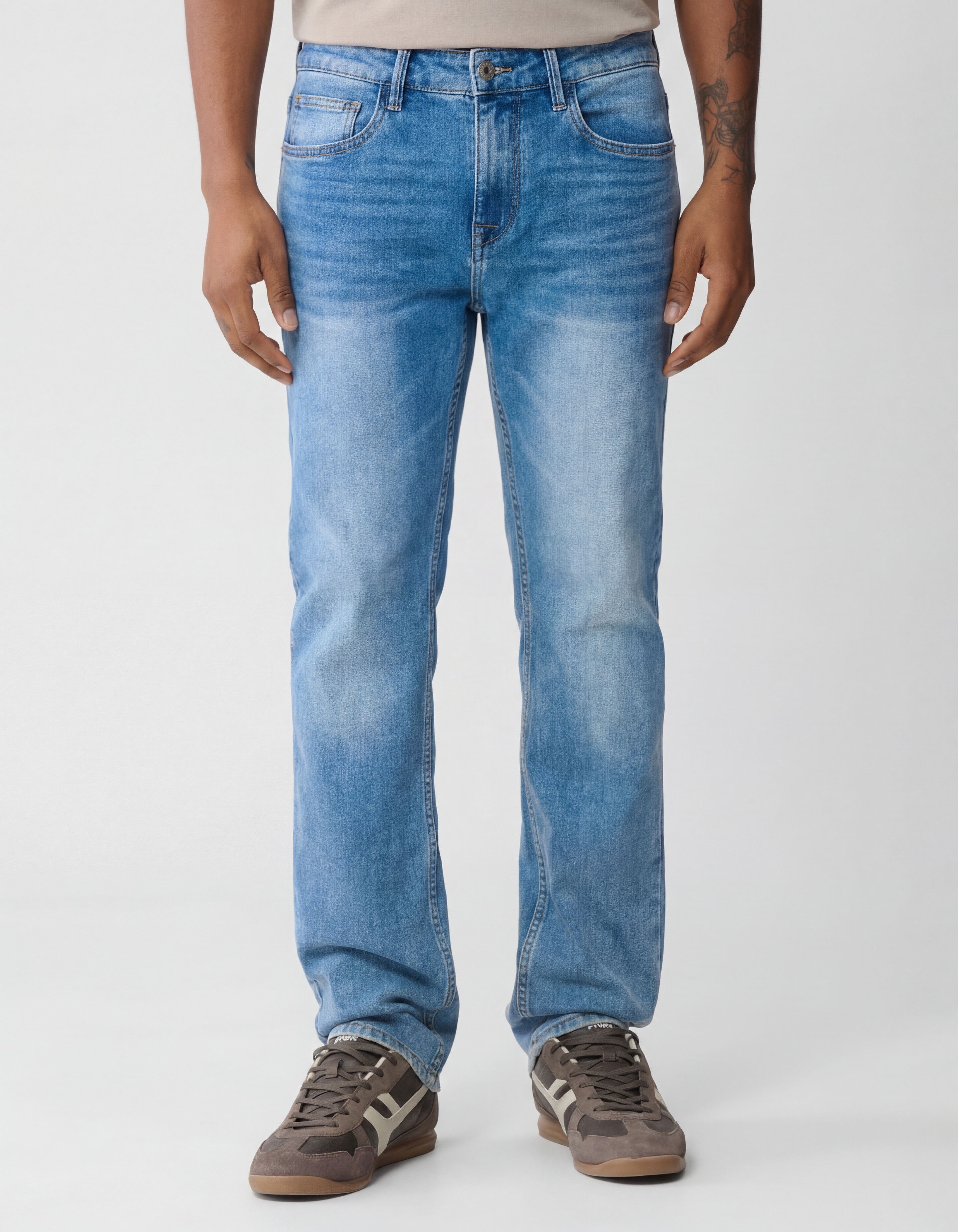Straight Fit Jeans Mediumstone L34 SHOEBY MEN