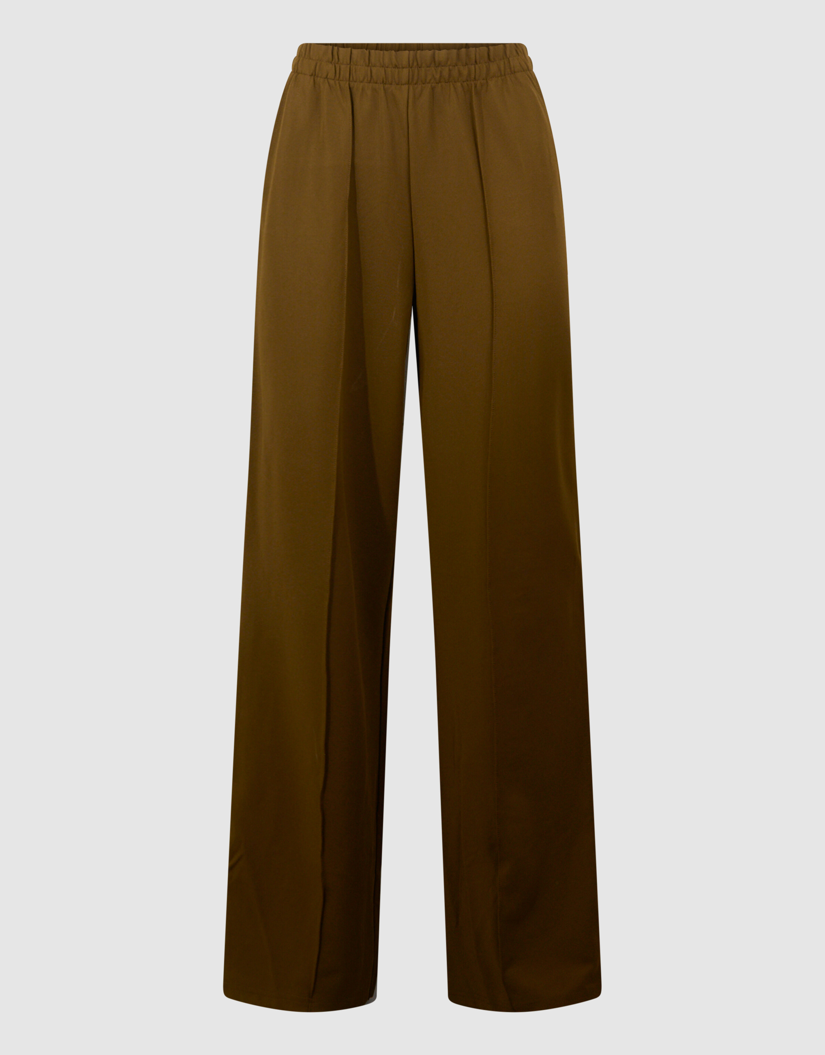 Hose mit weitem Bein und Nietenband in Khaki SHOEBY WOMEN