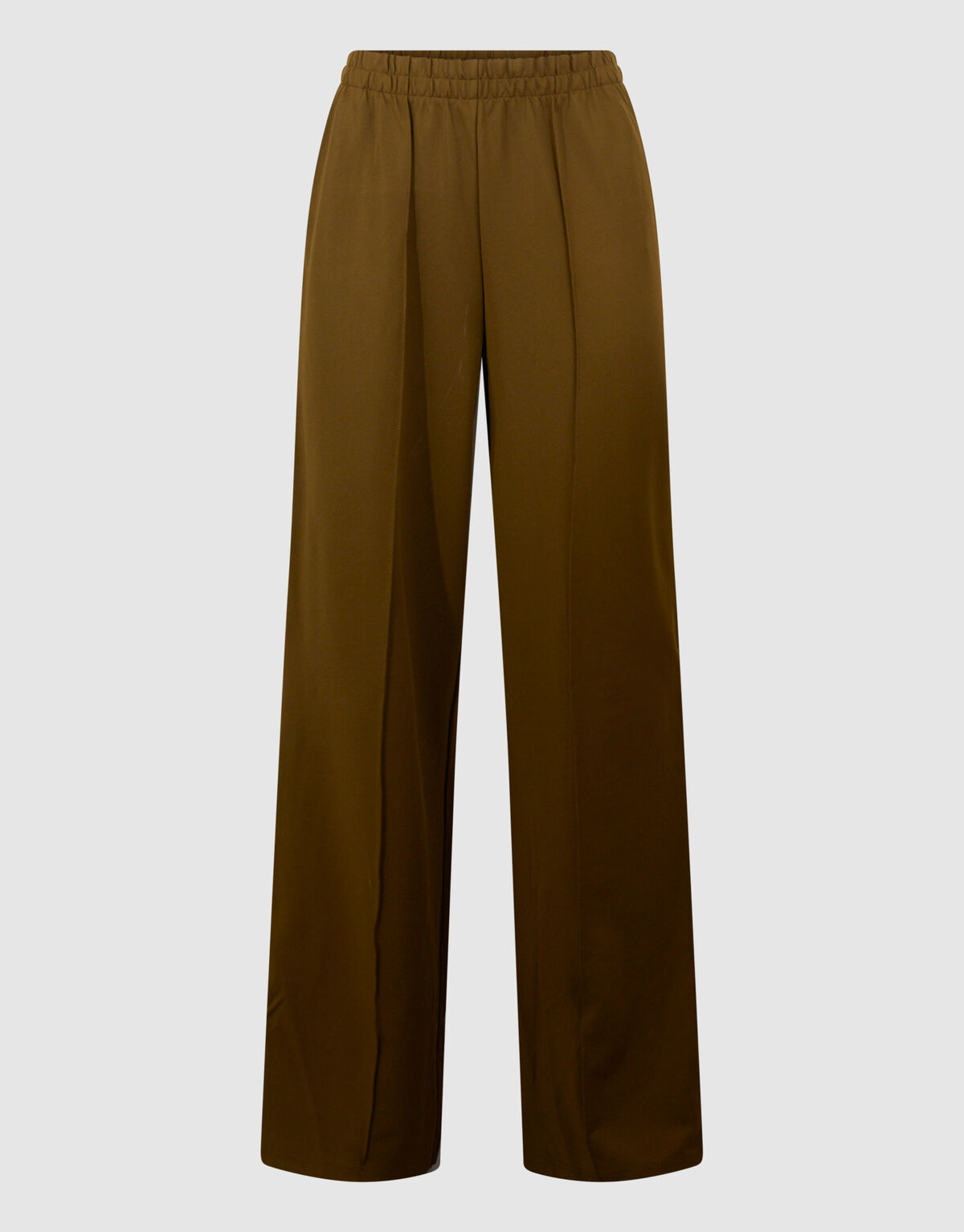 Hose mit weitem Bein und Nietenband in Khaki SHOEBY WOMEN