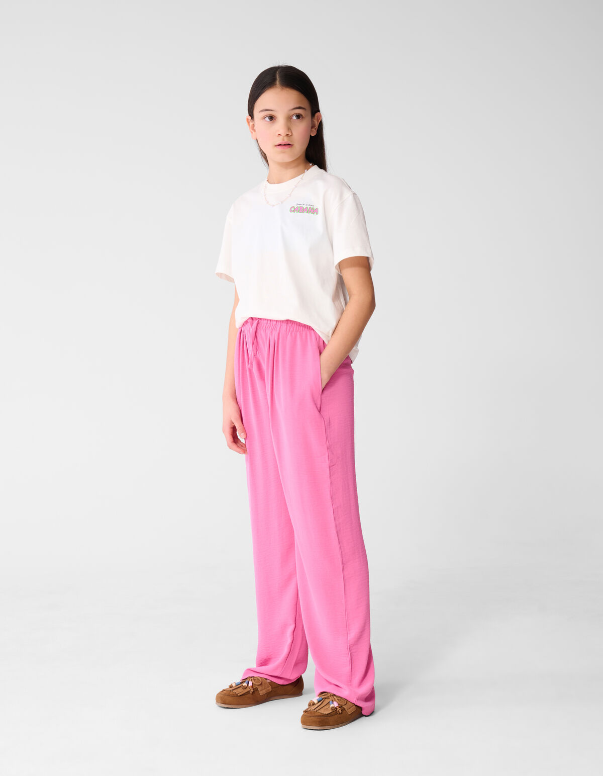 Cabana Artwork T-Shirt Wei&szlig; SHOEBY GIRLS