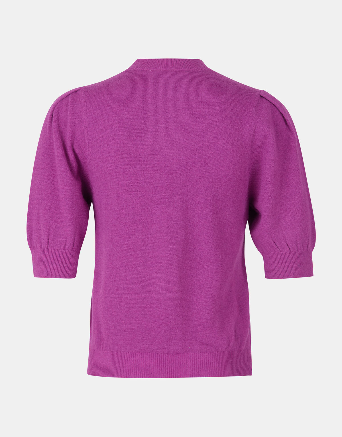 Stricktop mit Puffärmeln Dunkelviolett SHOEBY WOMEN