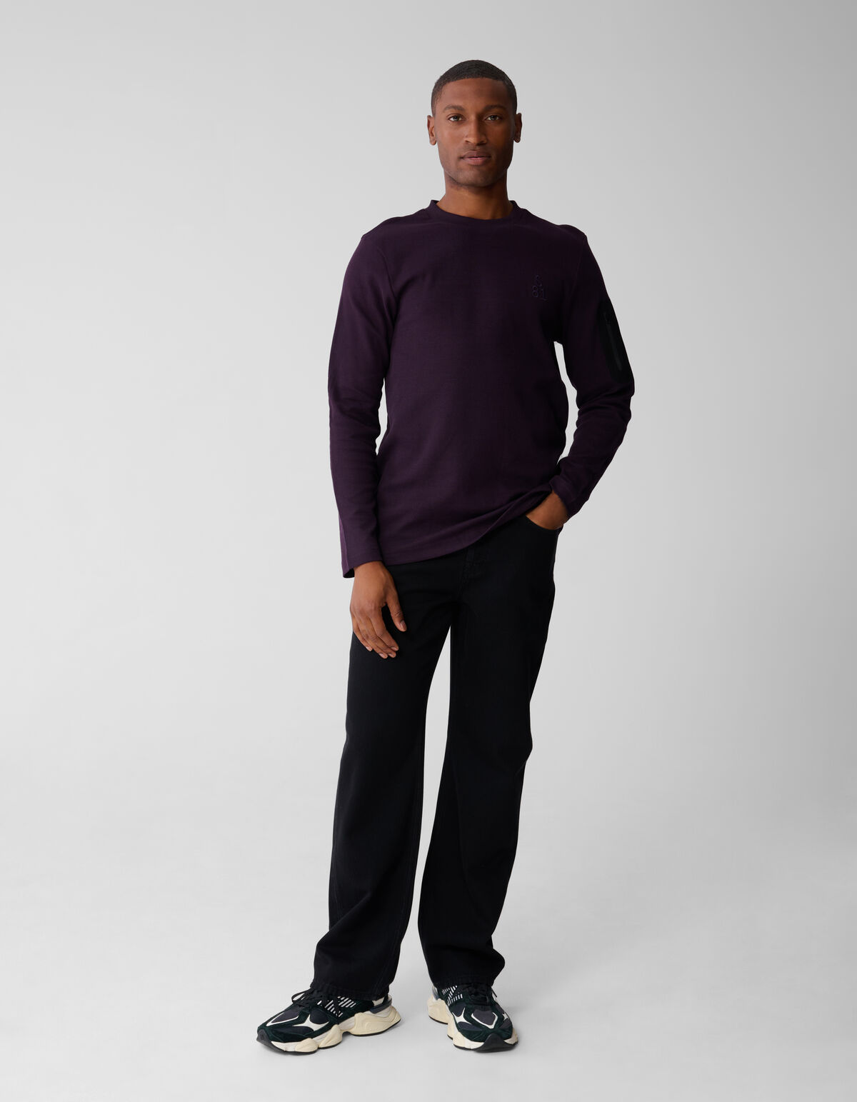 Relaxed Fit Jeans Washed Schwarz SHOEBY MEN