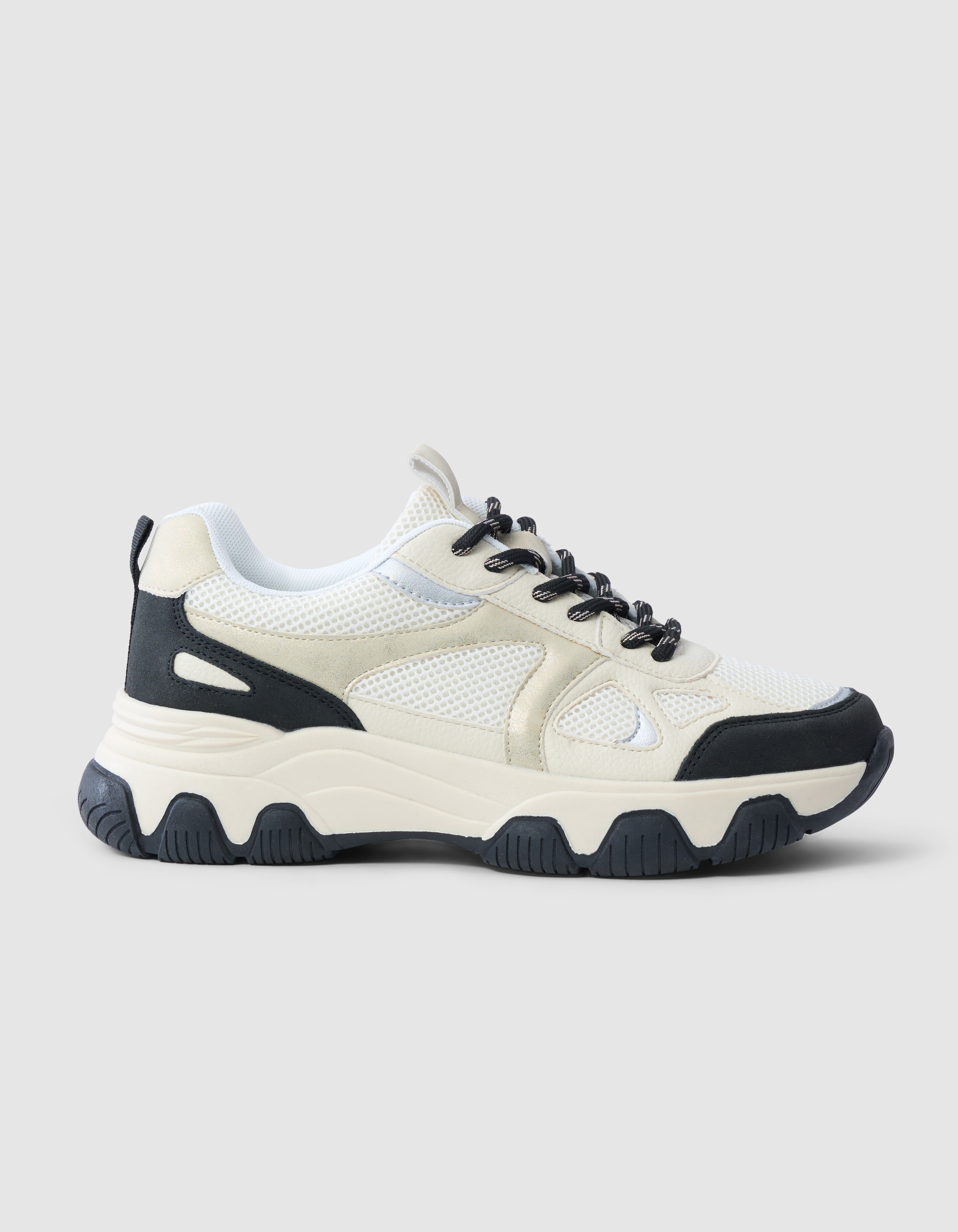 Colorblock Sneaker Silber SHOEBY SHOES