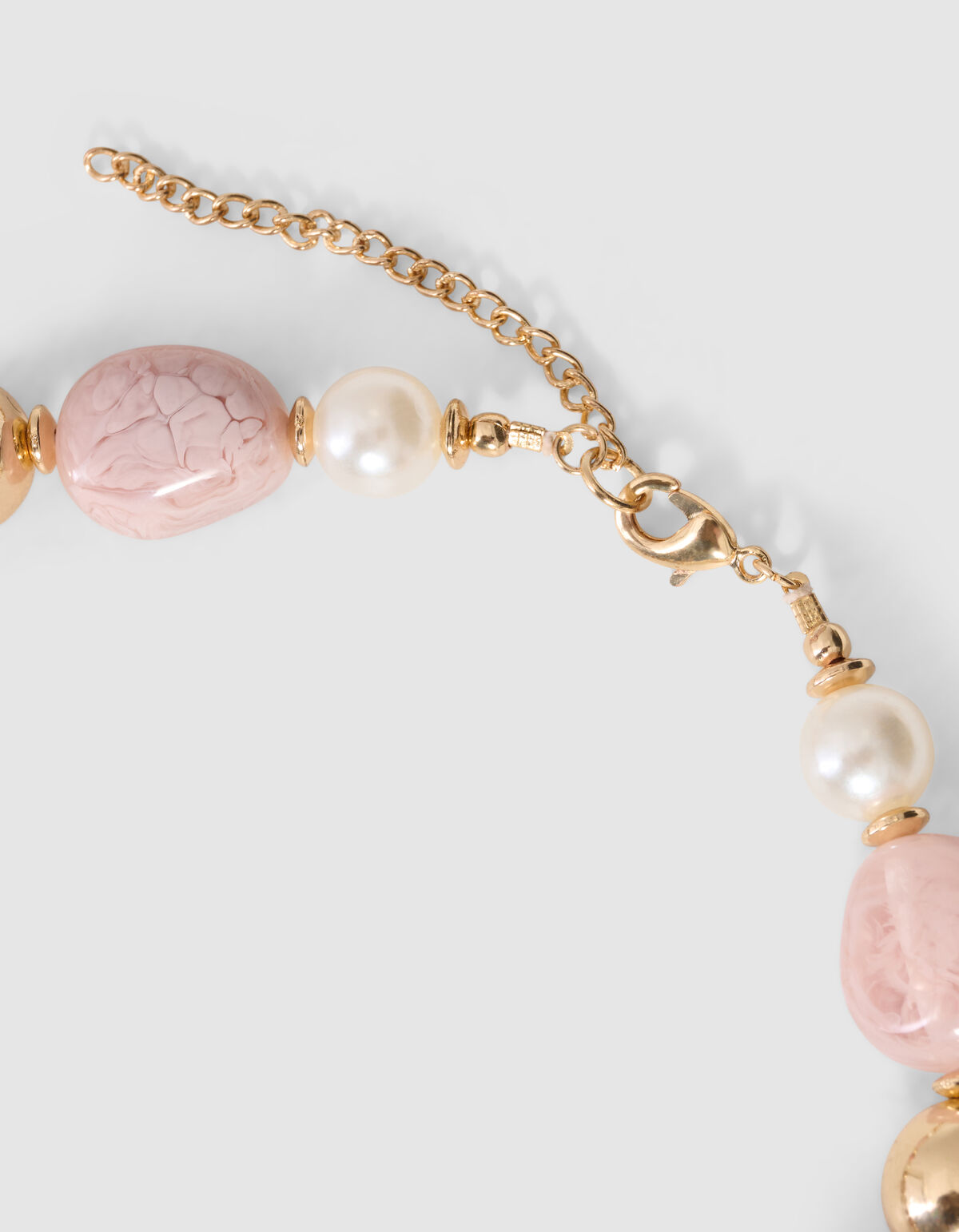 Bunte Steinkette Gold SHOEBY ACCESSOIRES