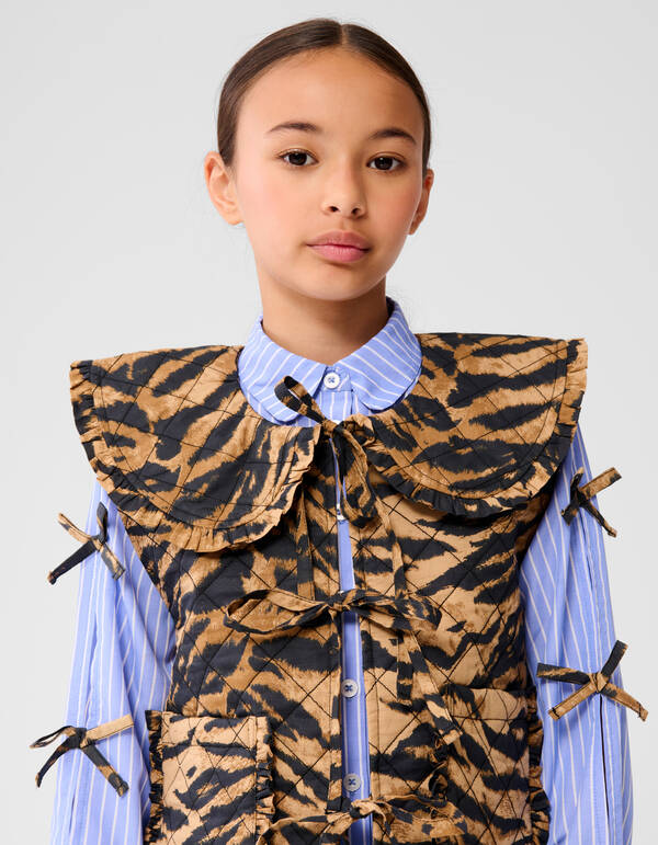 Kragen Tiger Gilet Braun SHOEBY GIRLS