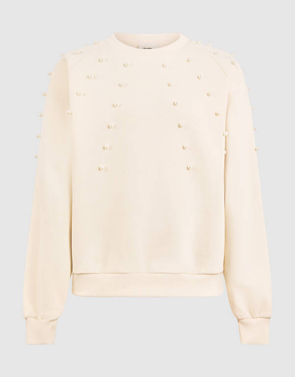 Parel Sweater Gebrochen Wei&szlig; SHOEBY GIRLS