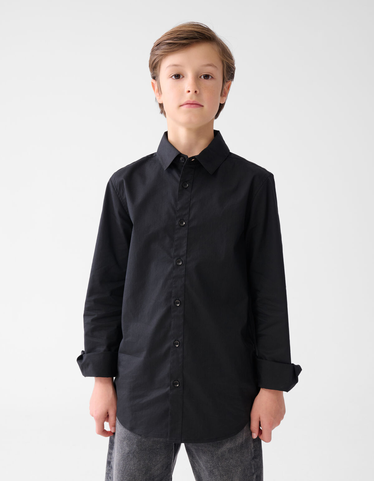 Basic Shirt Schwarz SHOEBY BOYS
