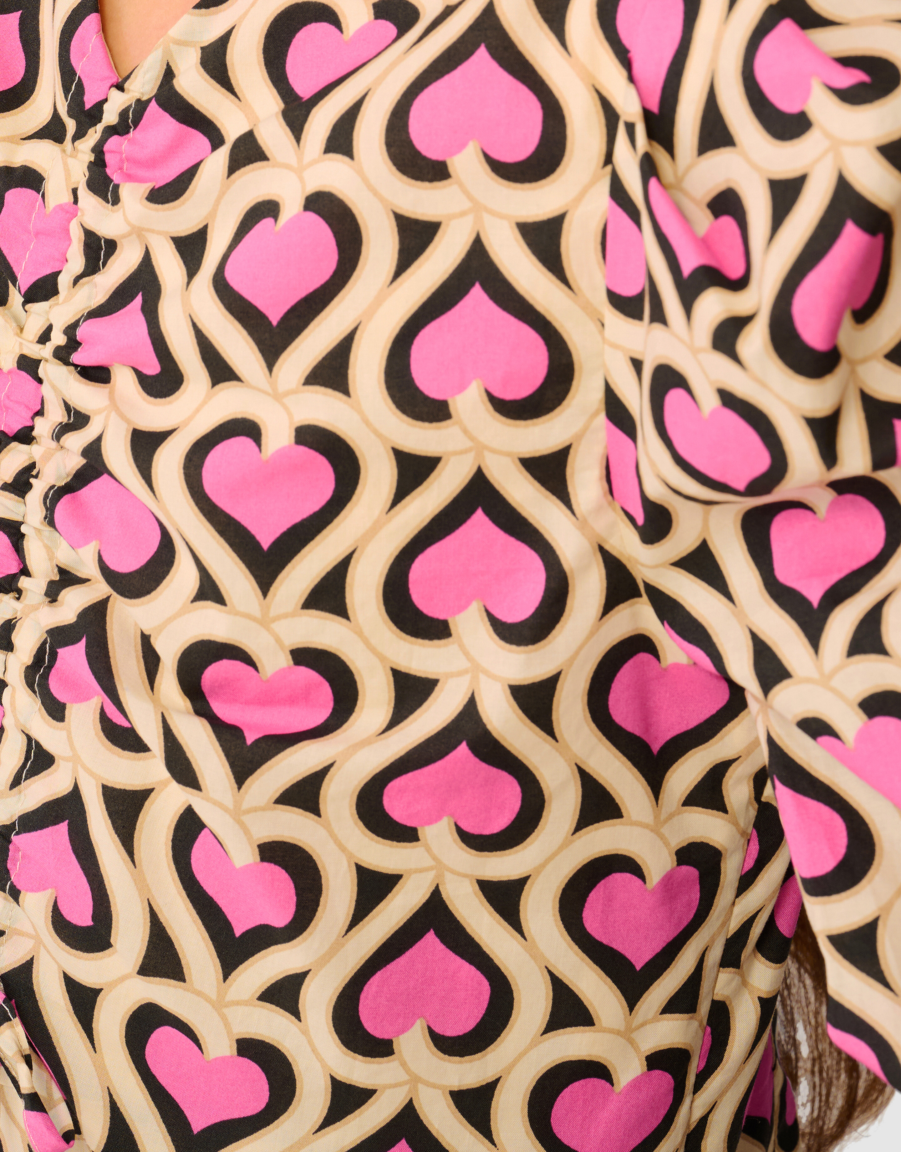 Bedrucktes Herz-Kleid Rosa SHOEBY GIRLS