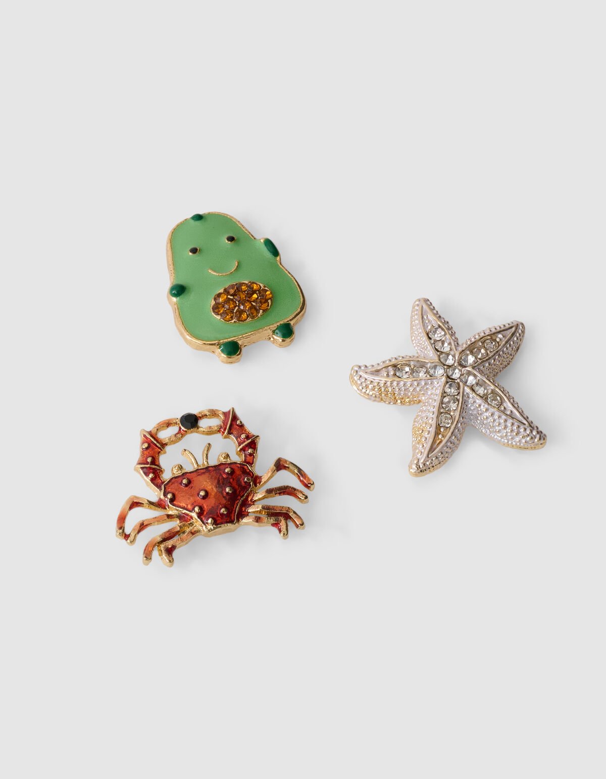 Avocado Broschen Set Gold SHOEBY ACCESSOIRES