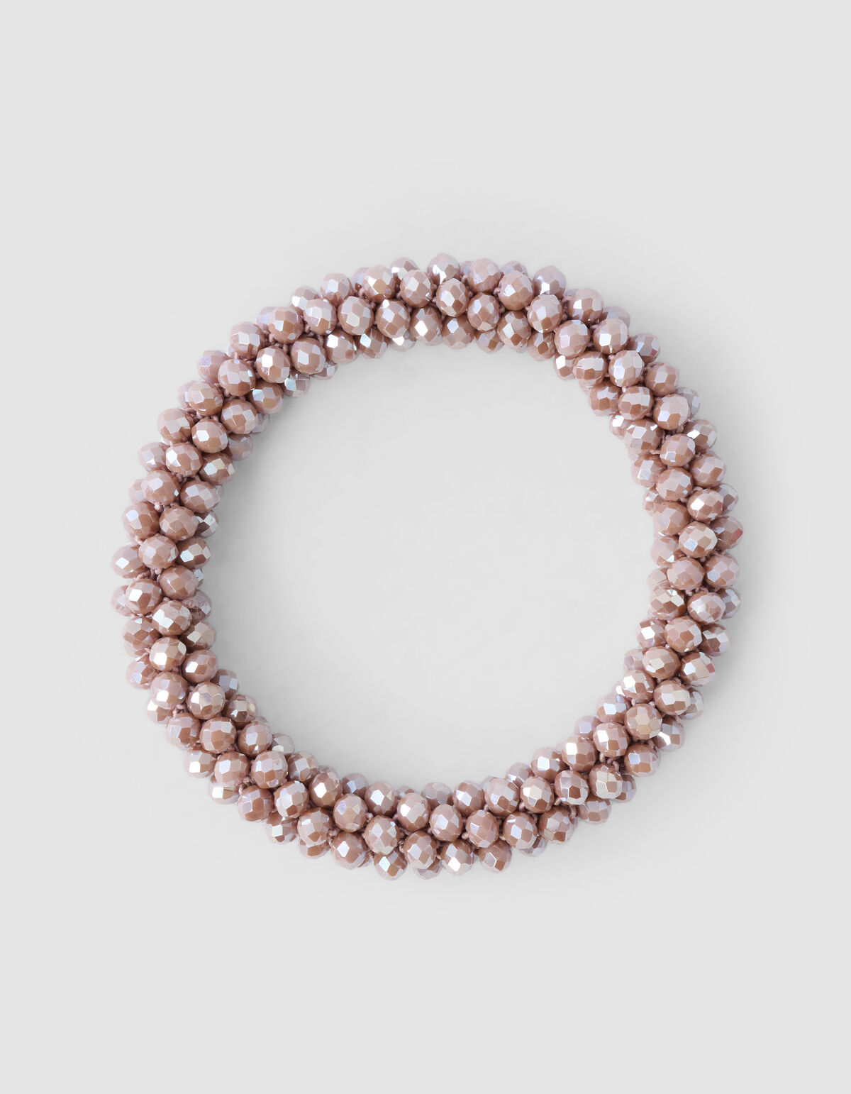 Perlen-Haargummi in Braun SHOEBY ACCESSOIRES