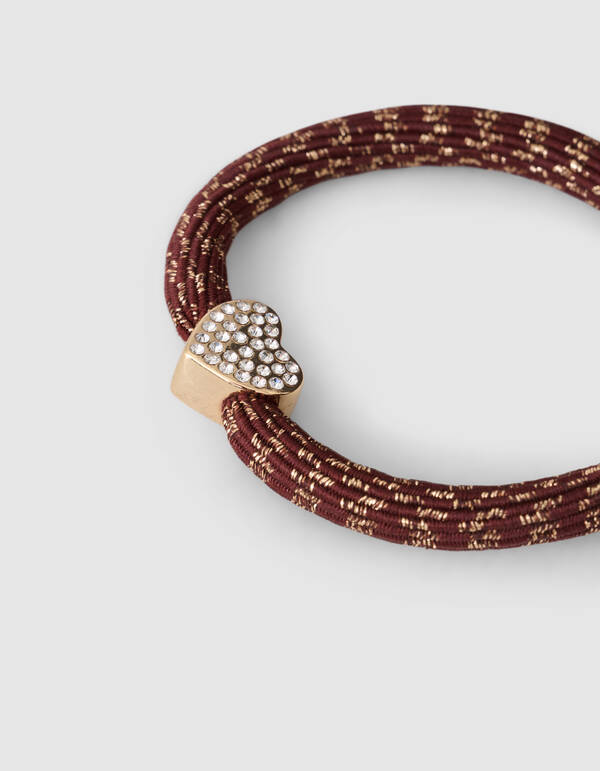 Charm Lurex Haarband Braun SHOEBY ACCESSOIRES