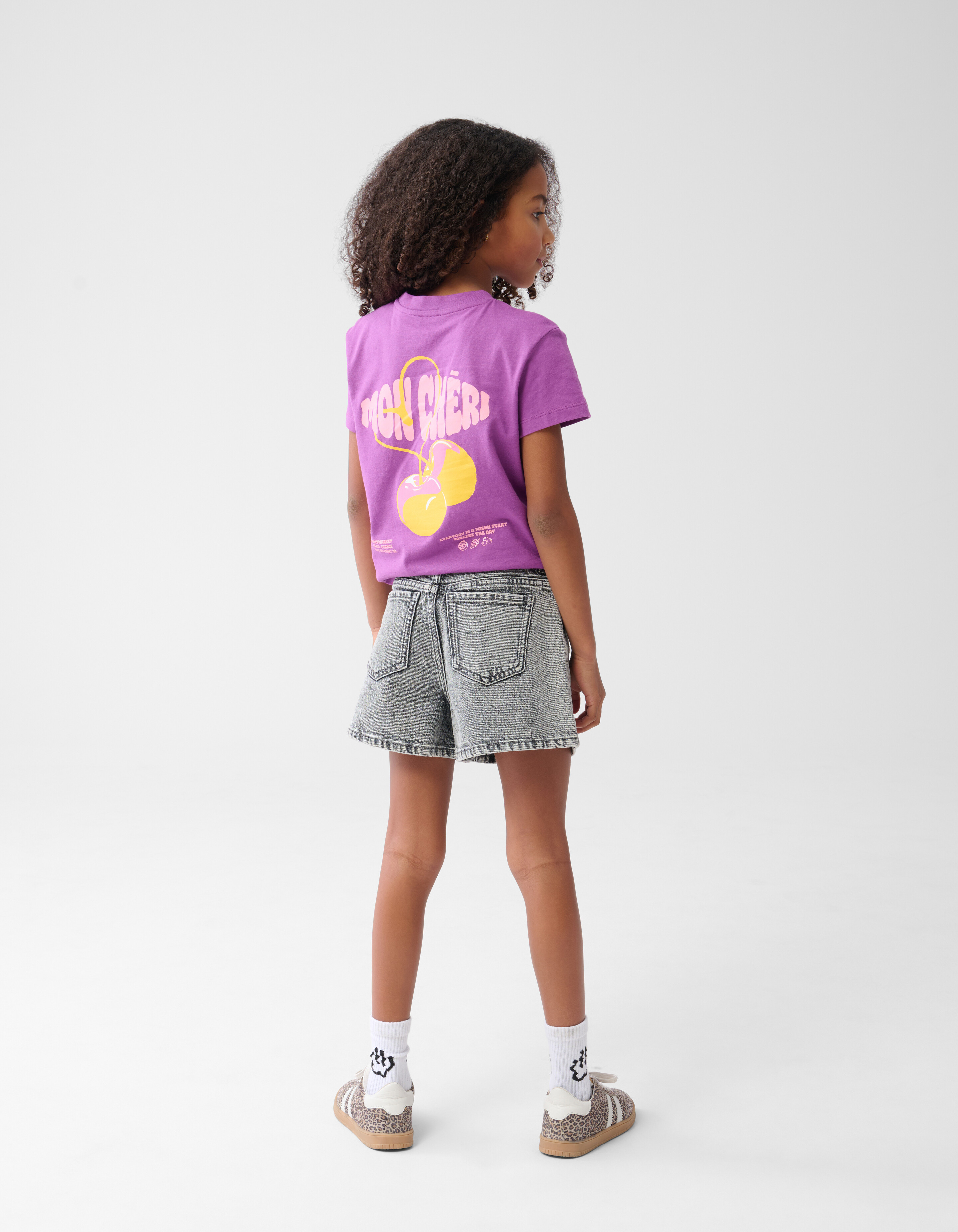 Artwork T-shirt Dunkelviolett SHOEBY GIRLS