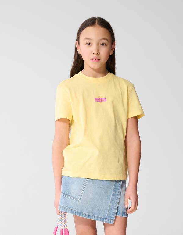 Sunny Artwork T-Shirt Gelb SHOEBY GIRLS