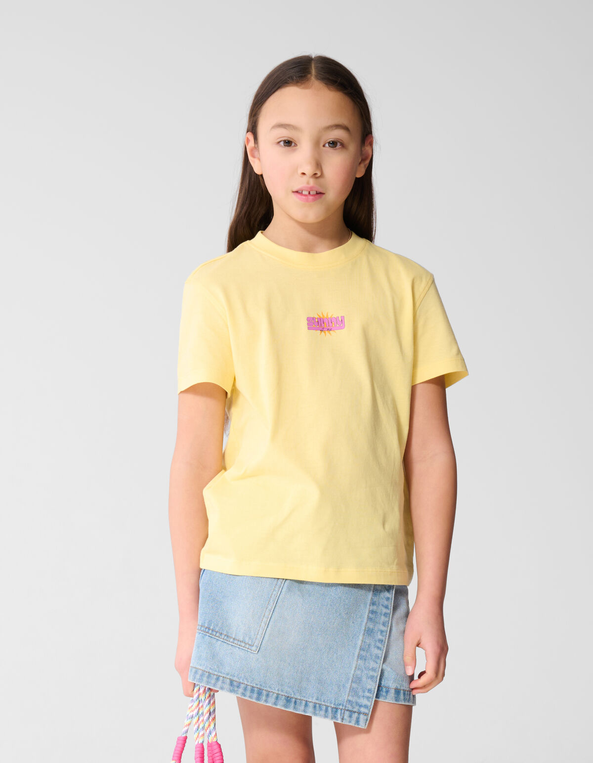 Sunny Artwork T-Shirt Gelb SHOEBY GIRLS