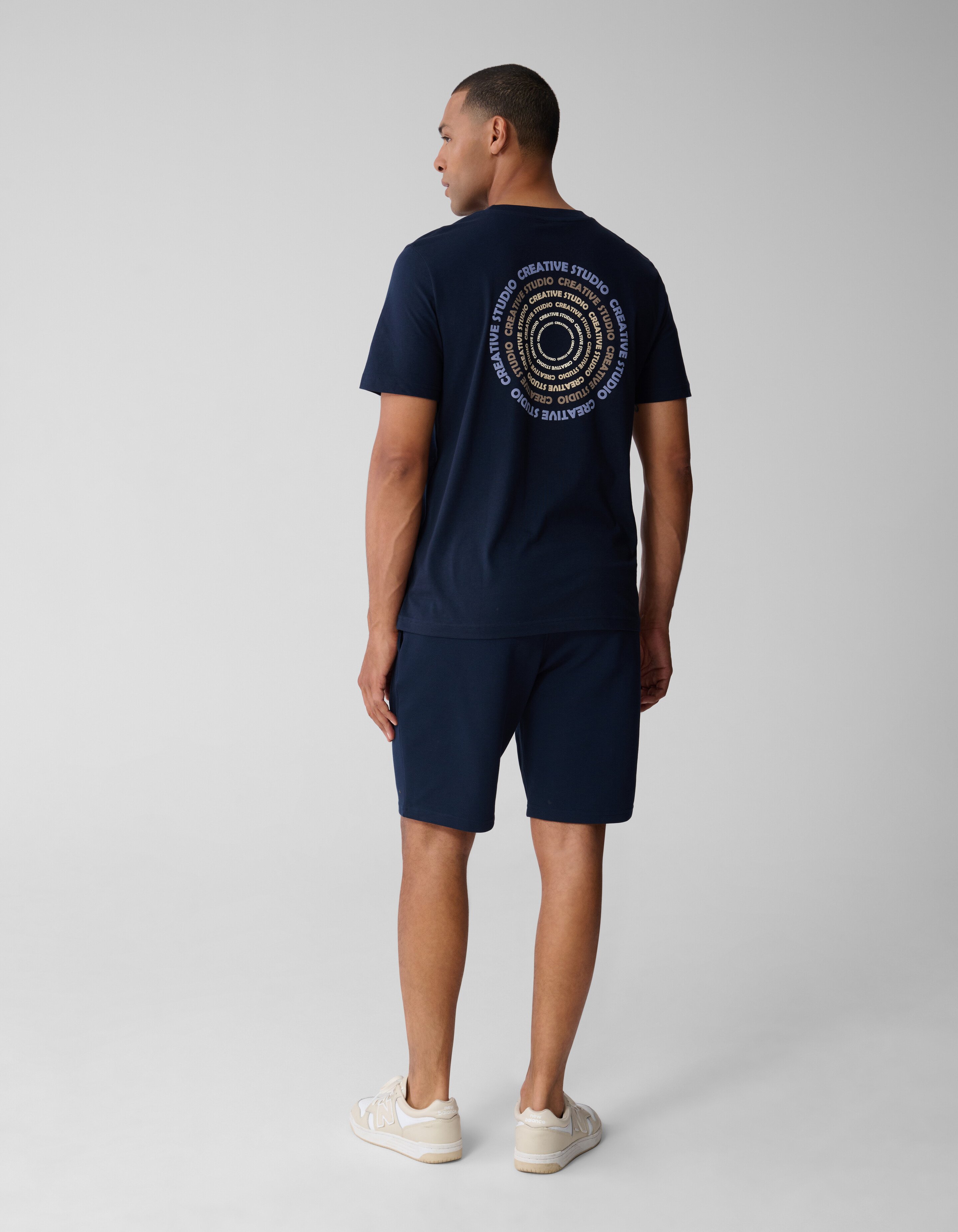 Cirkle Artwork T-shirt Dunkelblau SHOEBY MEN