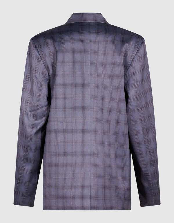 Satin-Karoblazer Grau By Mieke SHOEBY WOMEN