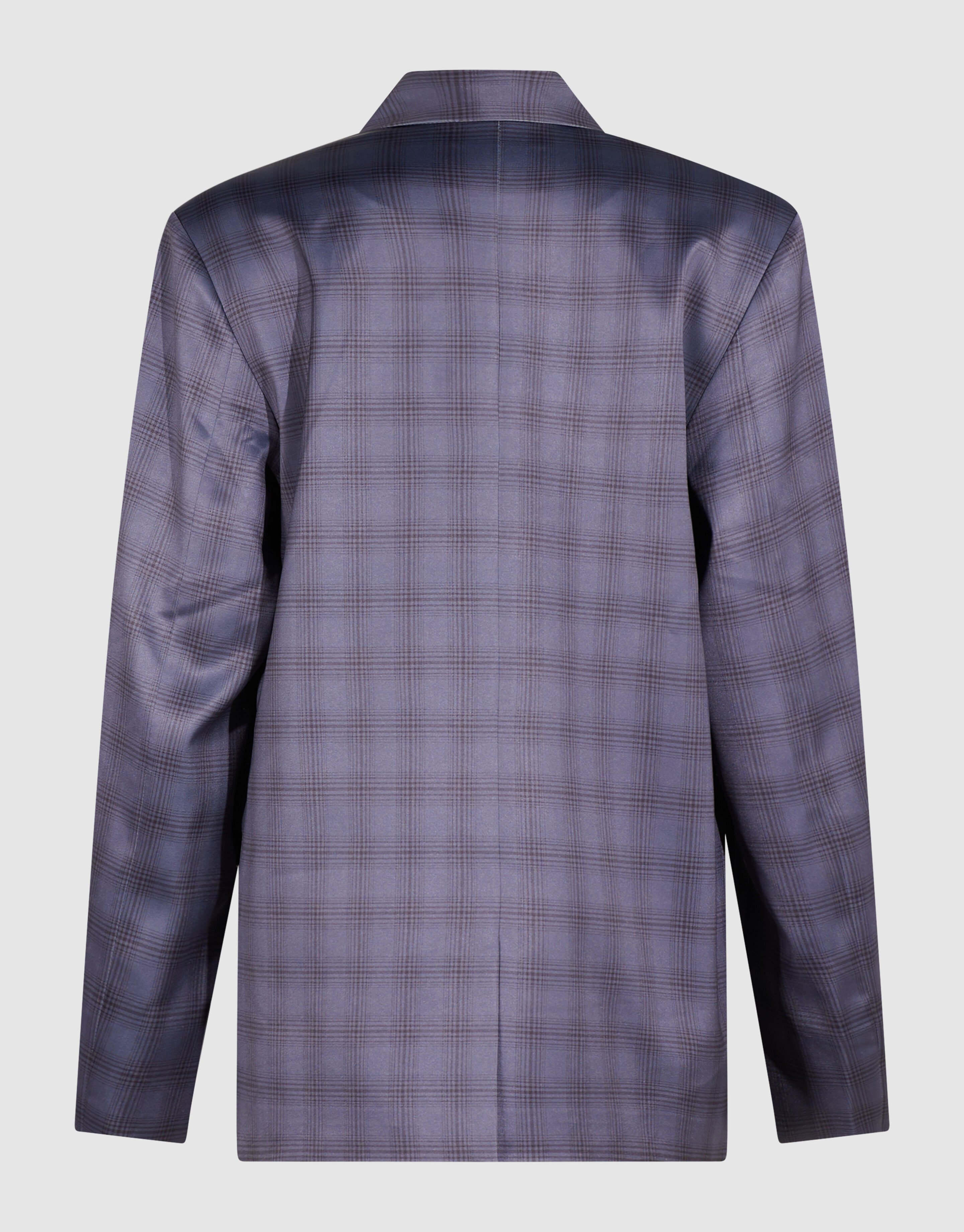 Satin-Karoblazer Grau By Mieke SHOEBY WOMEN