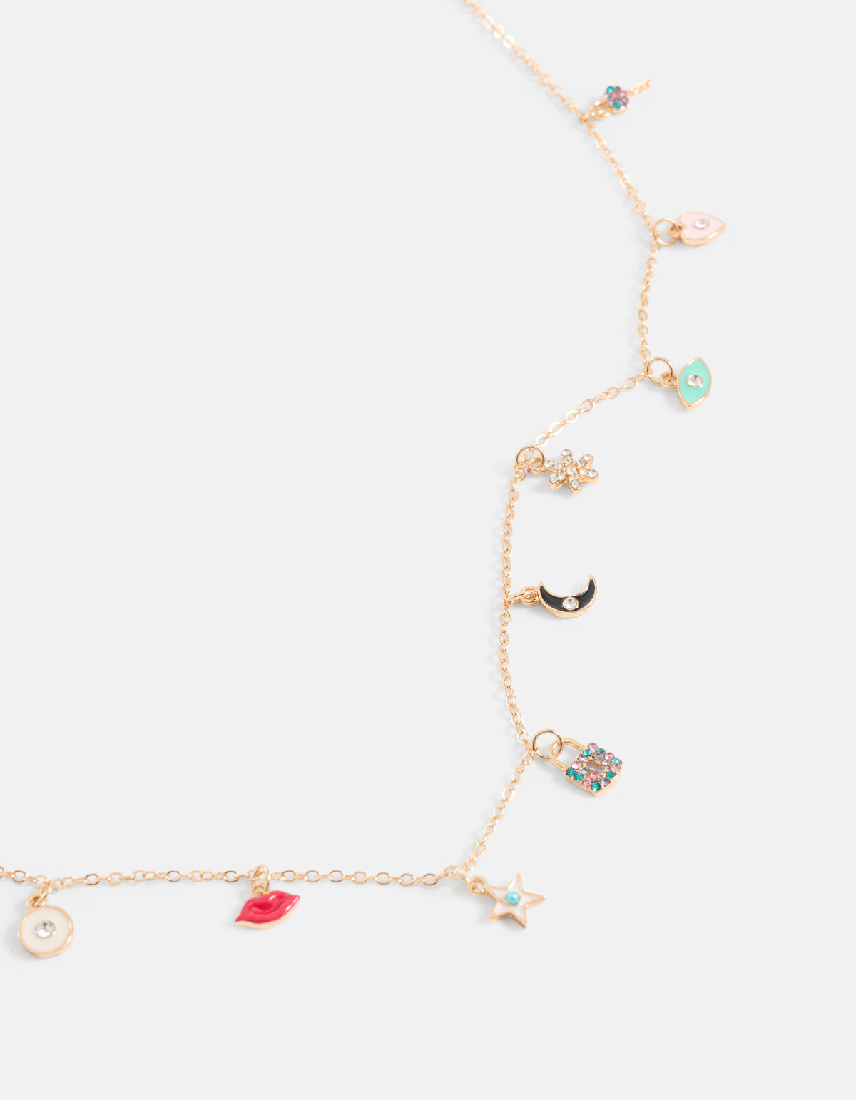 Multi-Charm-Halskette Gold SHOEBY ACCESSOIRES