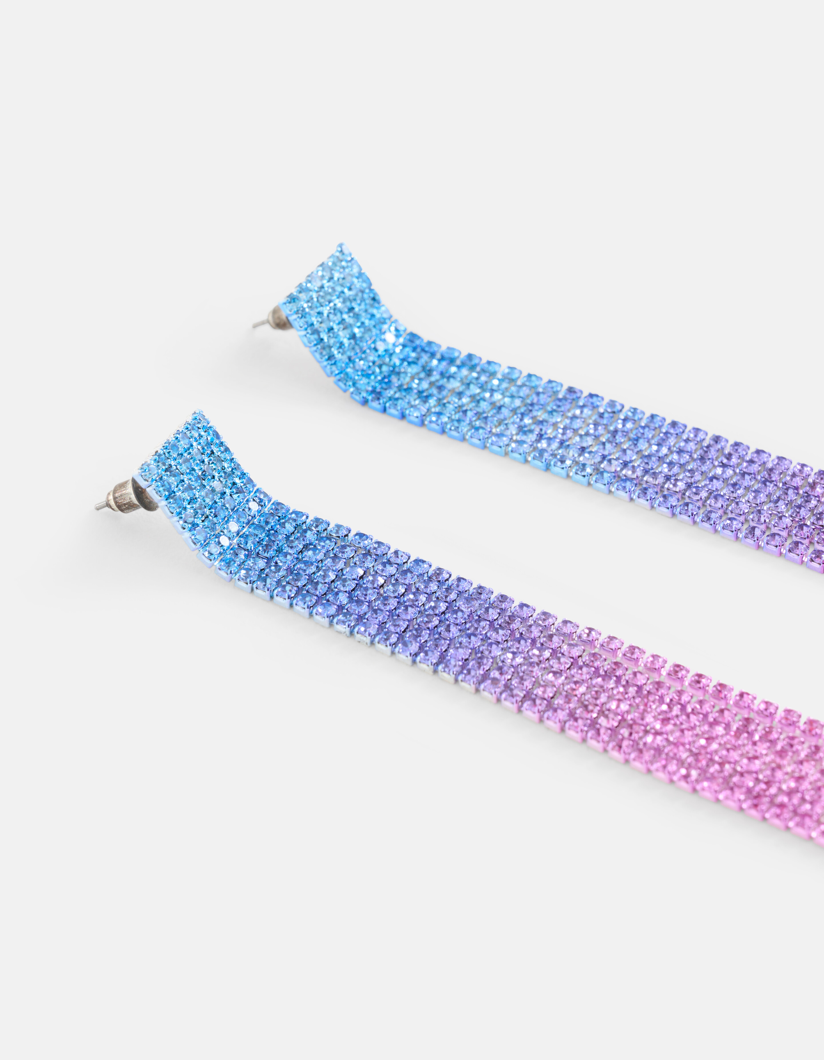 Ombre Strass-Ohrringe Blau SHOEBY ACCESSOIRES