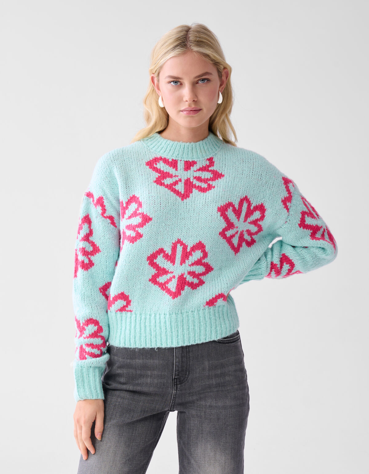 Sun Flower Pullover Hellblau SHOEBY WOMEN