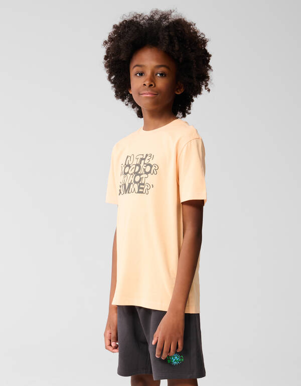 Hot Summer Artwork T-shirt Hellorange SHOEBY BOYS