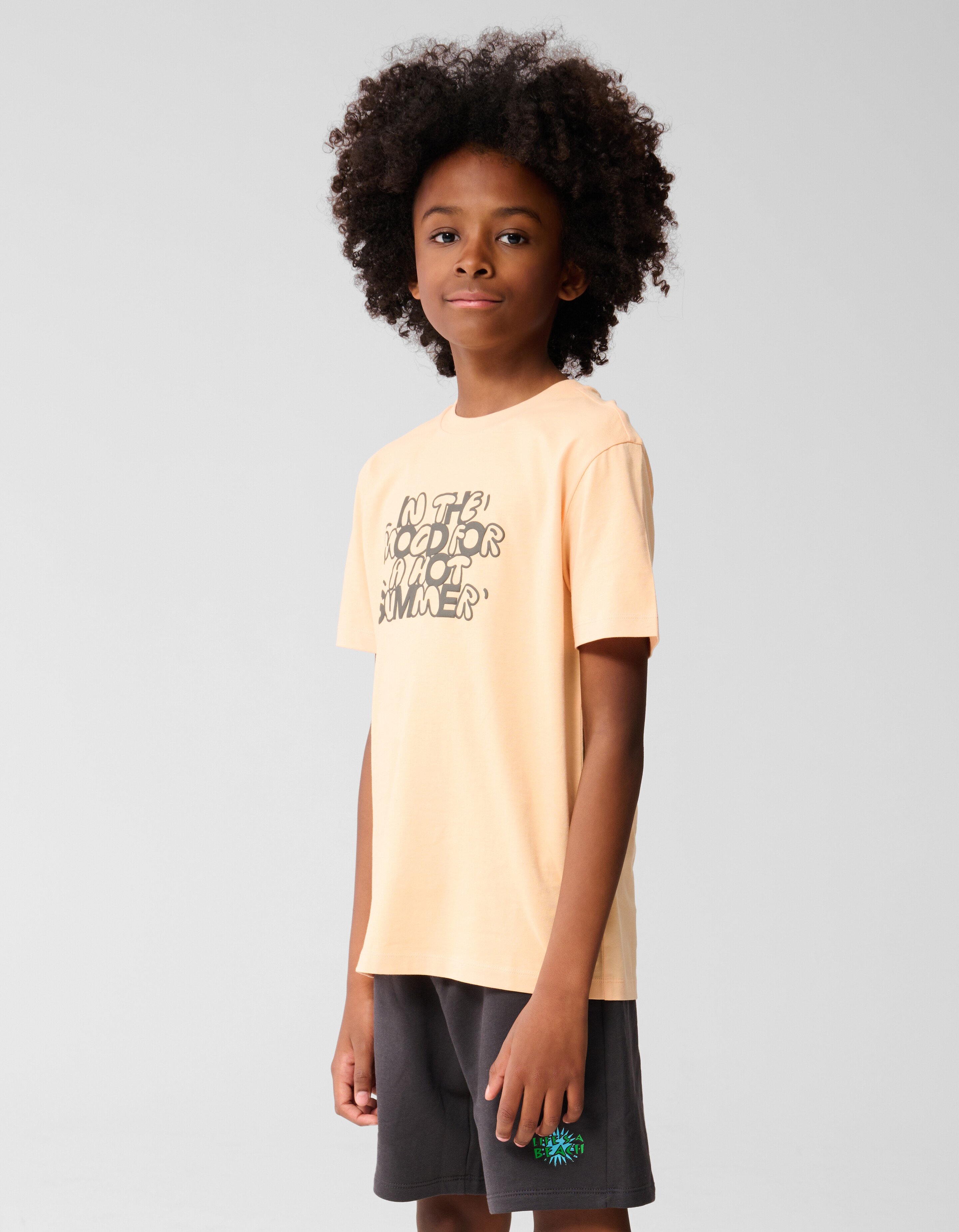 Hot Summer Artwork T-shirt Hellorange SHOEBY BOYS