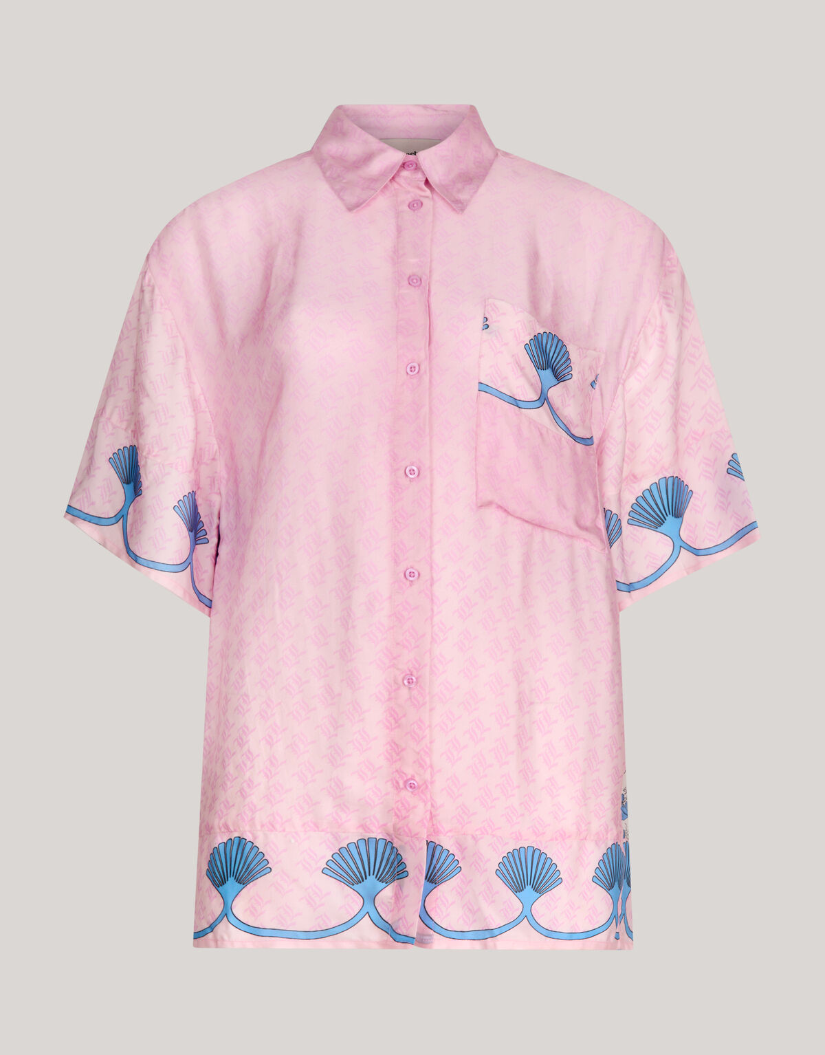 Bedruckte Bluse Light Pink SHOEBY WOMEN