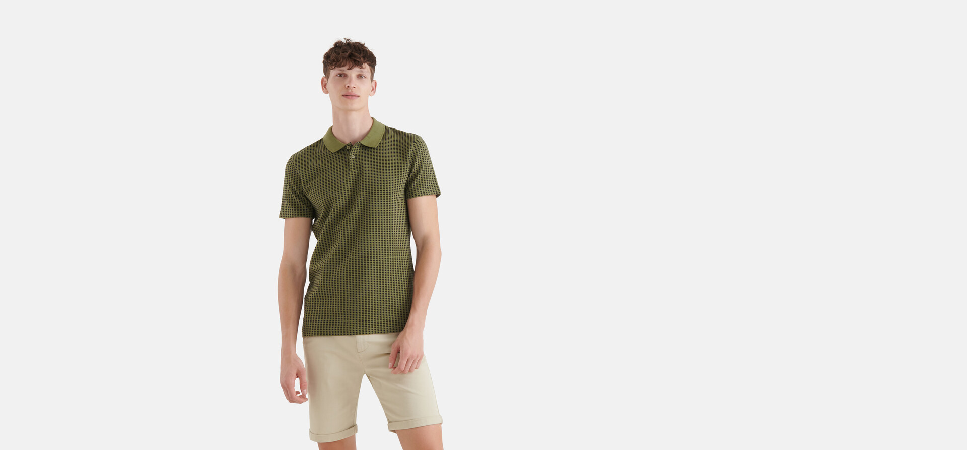 Rectangle Poloshirt Dunkelgrün SHOEBY MEN