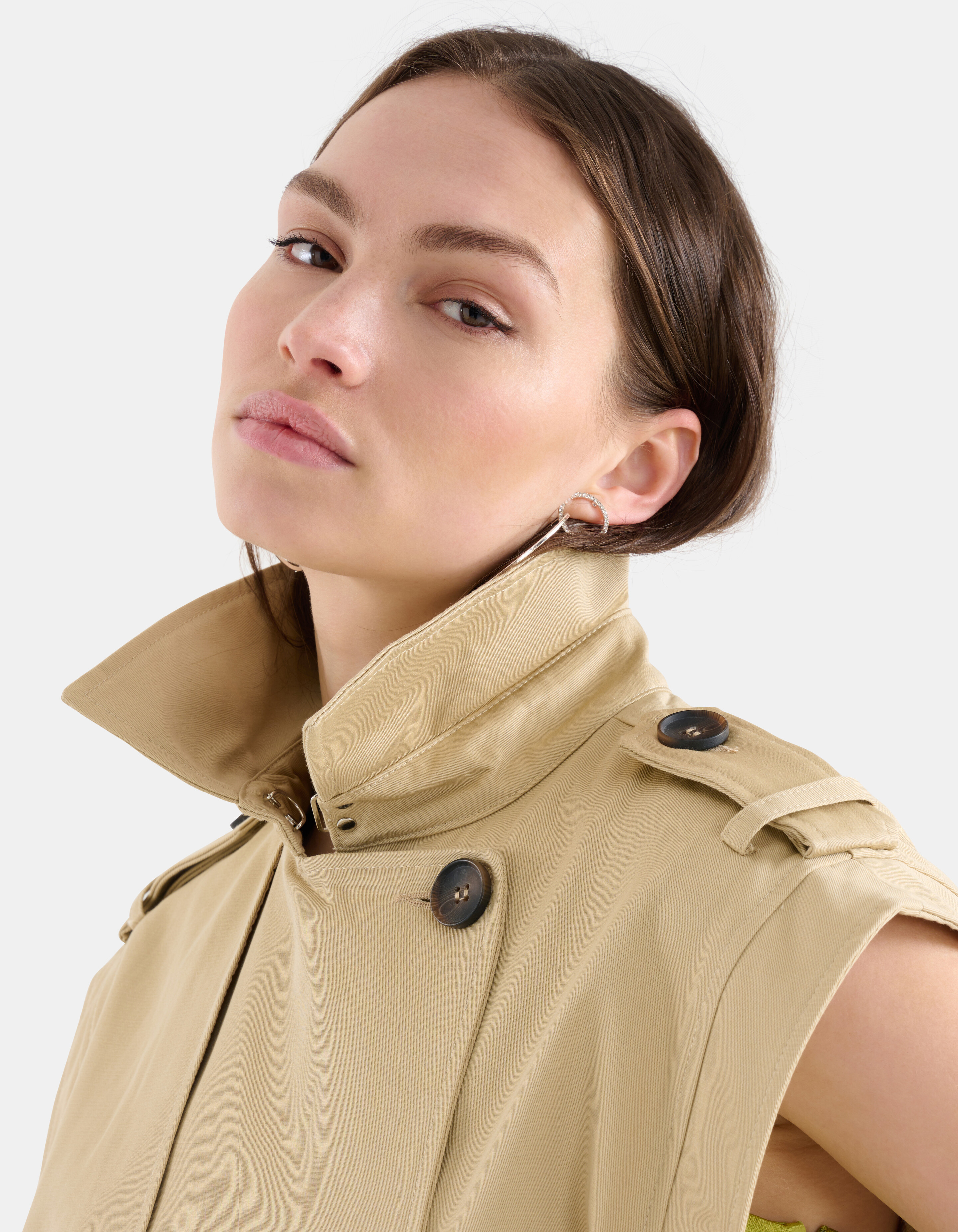 Ärmelloser Trenchcoat Beige SHOEBY WOMEN