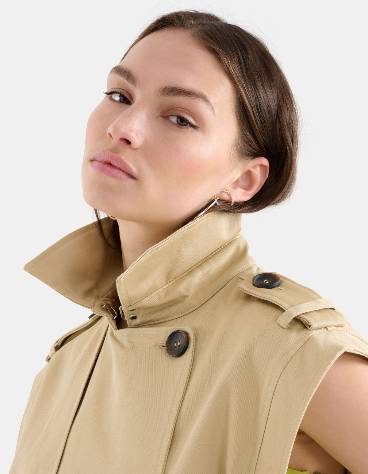 Ärmelloser Trenchcoat Beige SHOEBY WOMEN