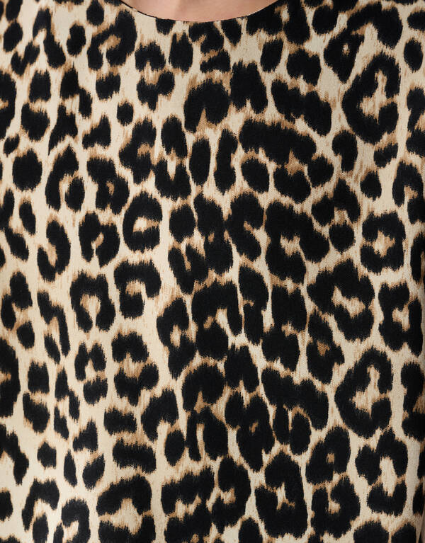 Leopard Puff Top Braun SHOEBY GIRLS