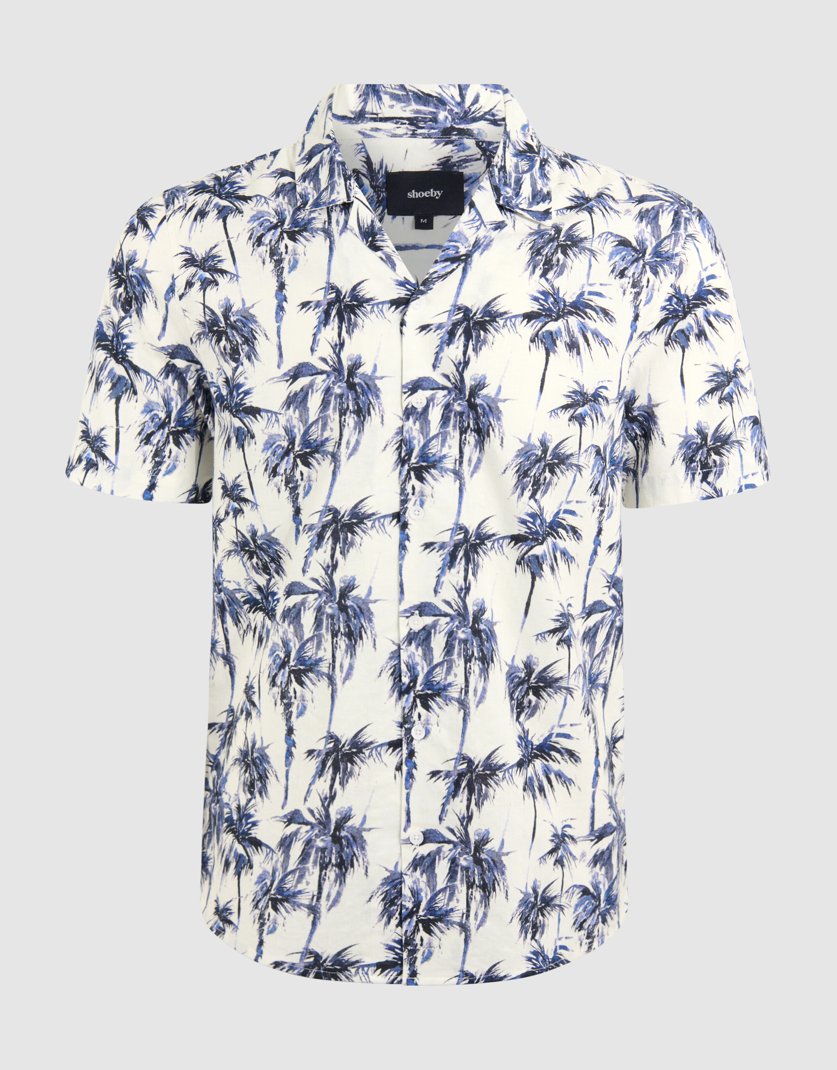 Bedrucktes Palmen-T-Shirt Off White SHOEBY MEN