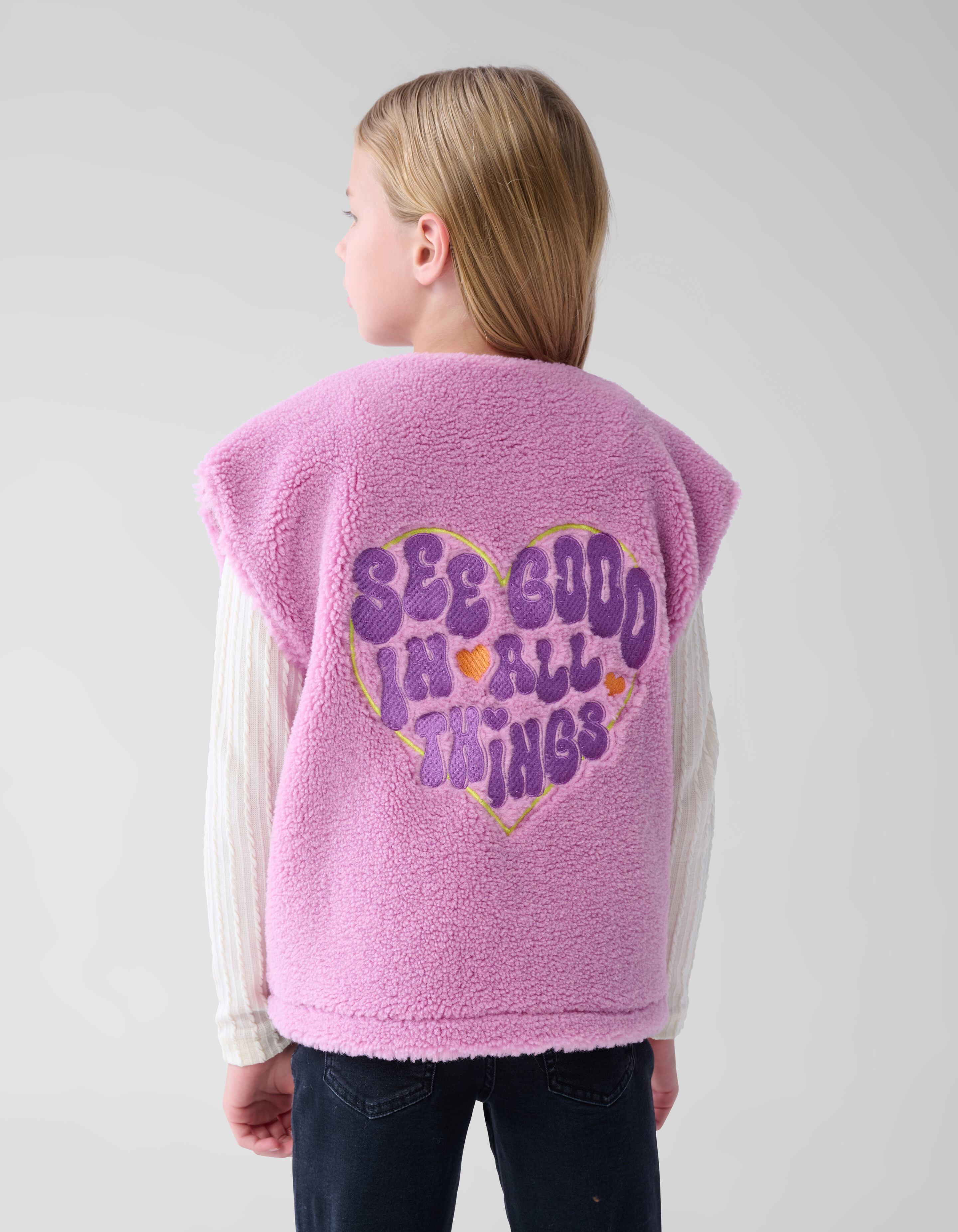 Teddy-Gilet Rosa SHOEBY GIRLS
