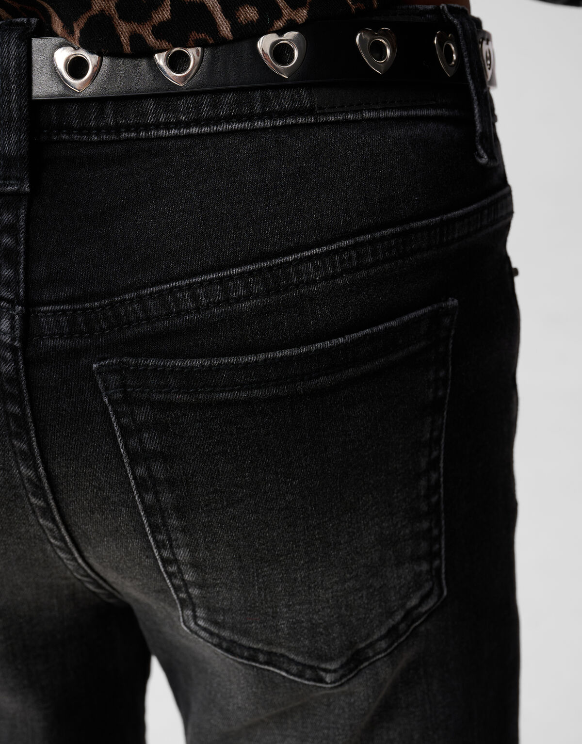 Flared Fit Jeans Schwarz SHOEBY GIRLS