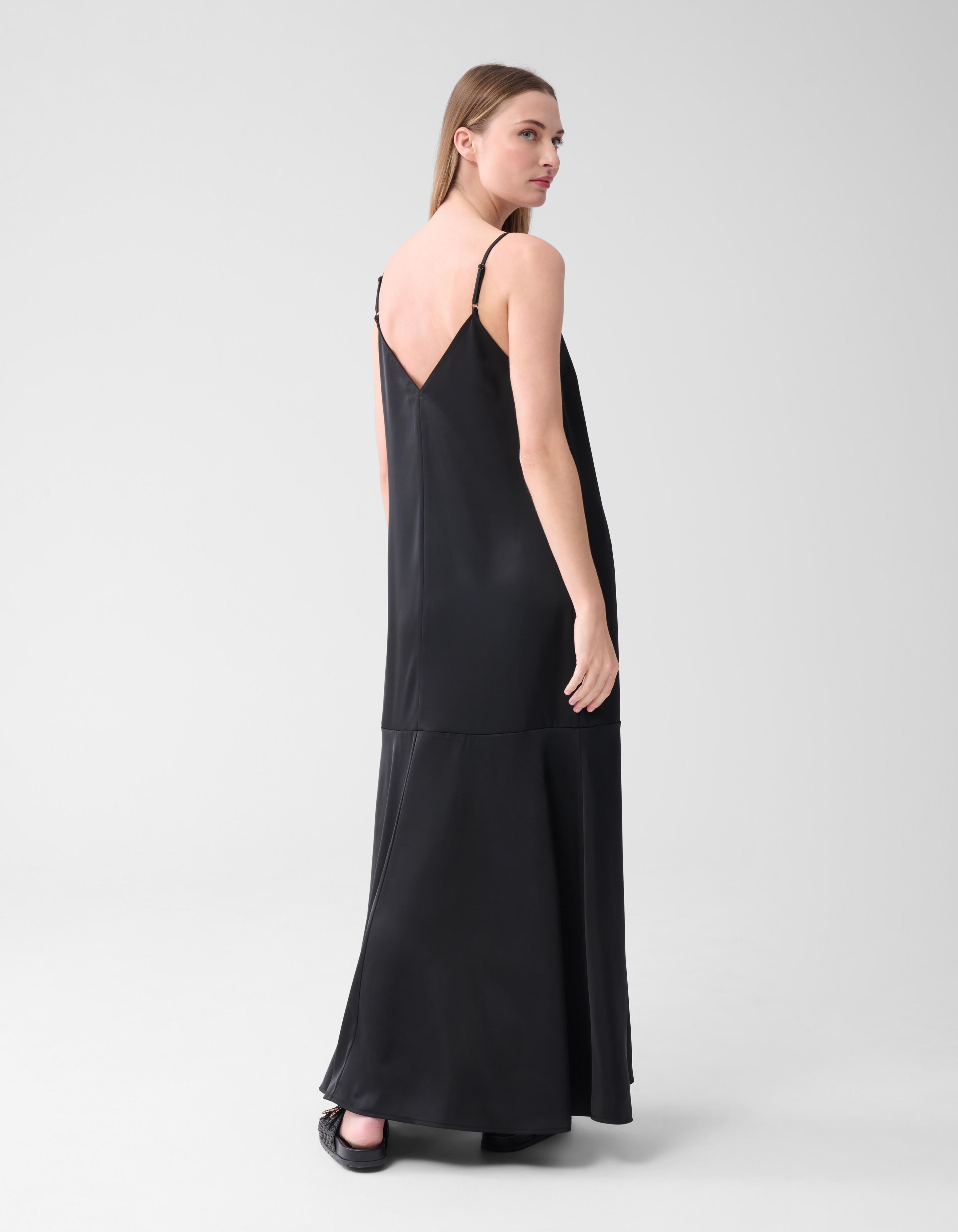 Satin Maxikleid Schwarz von Lonneke SHOEBY WOMEN