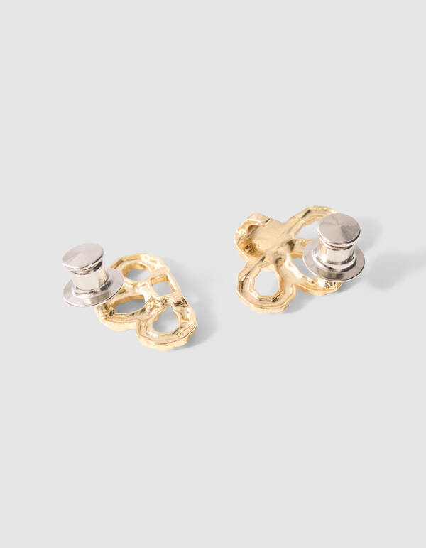 Flower Jeans-Anstecker Gold SHOEBY ACCESSOIRES