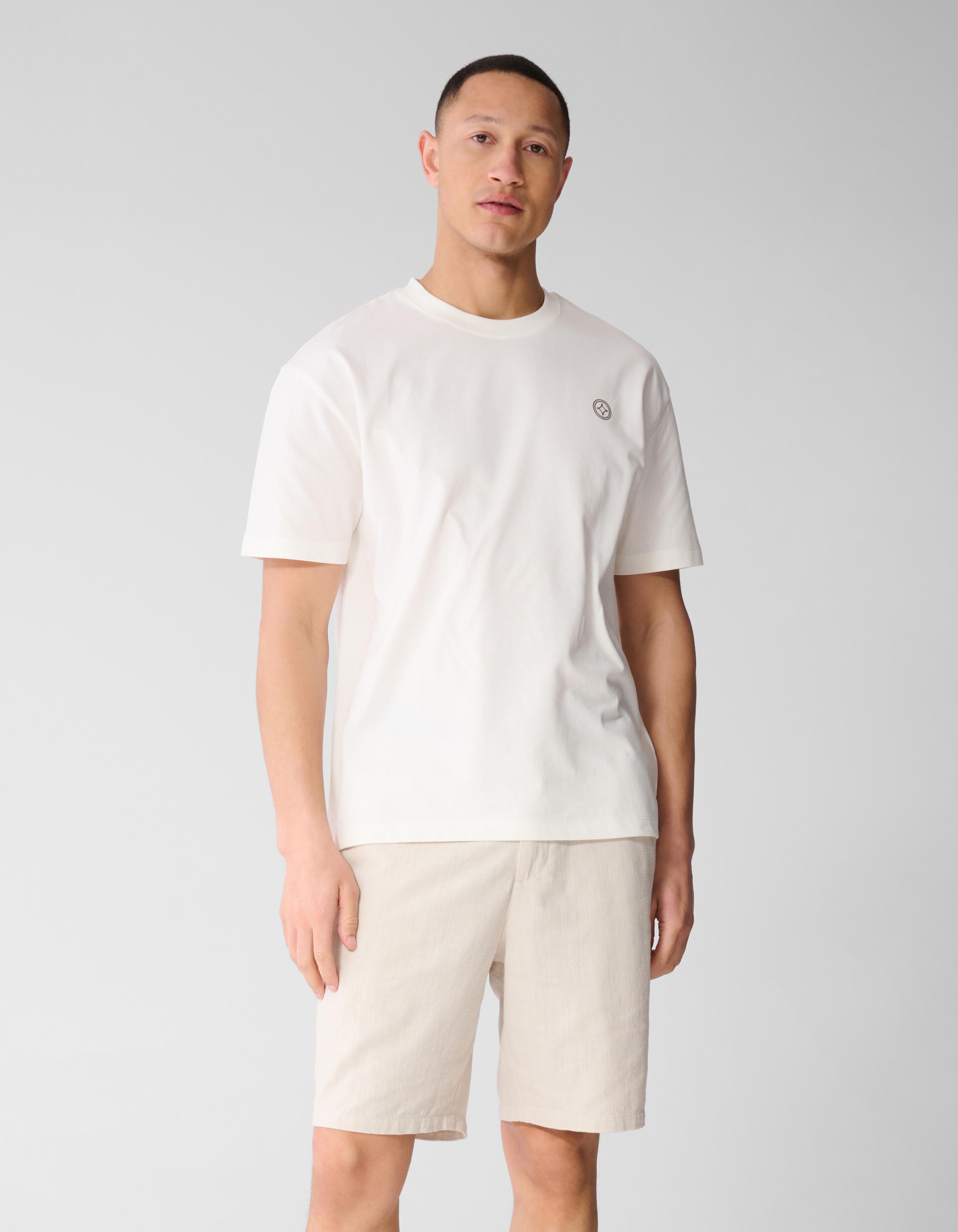 Spark T-Shirt Gebrochen Wei&szlig; SHOEBY MEN