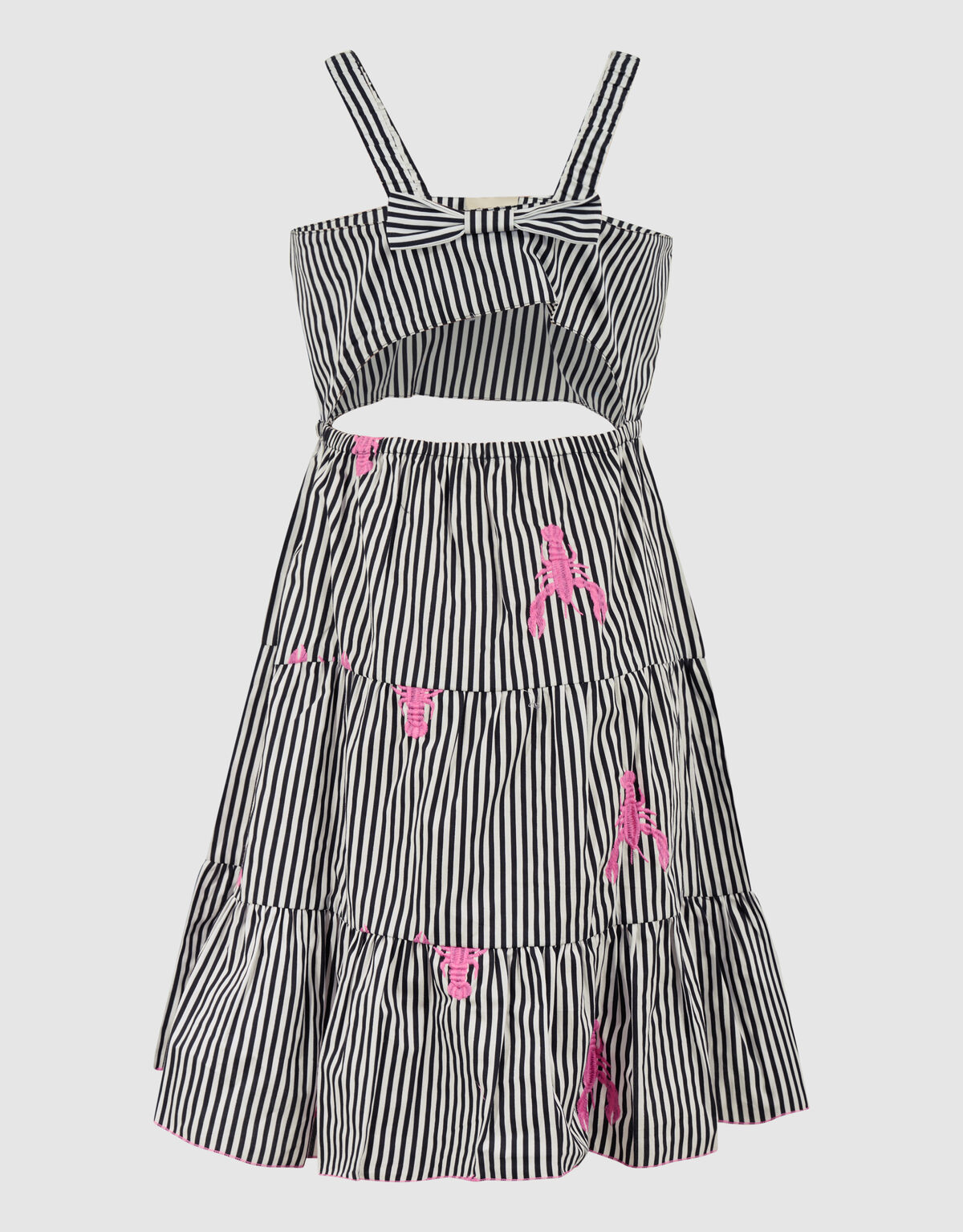 Gestreiftes Hummerkleid Schwarz SHOEBY GIRLS